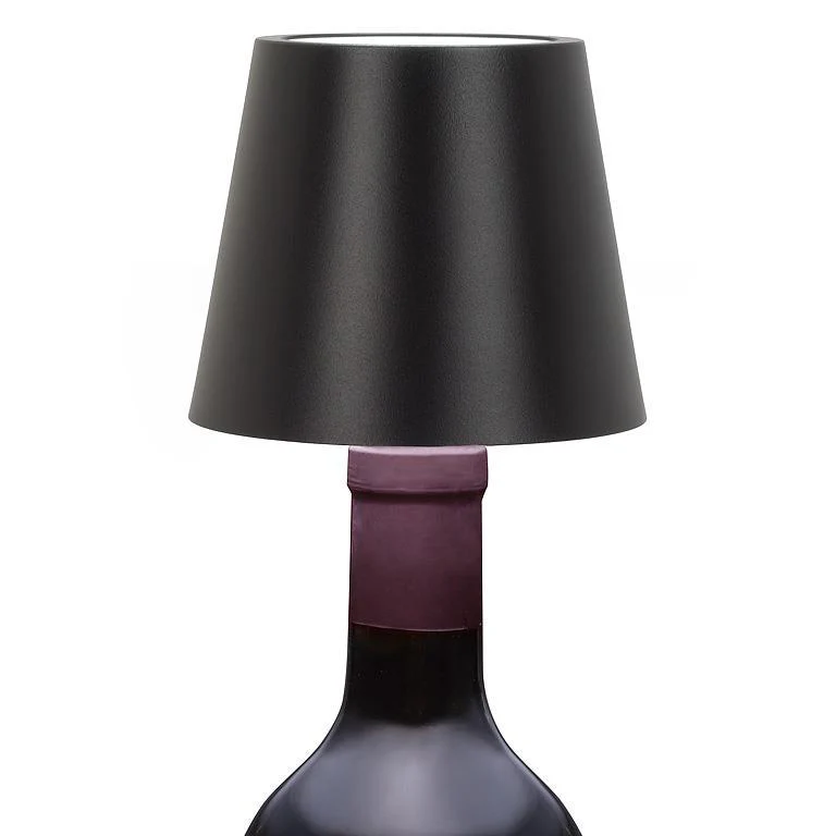 Classic Shade LED Light Bottle Stopper - Black - Image 2