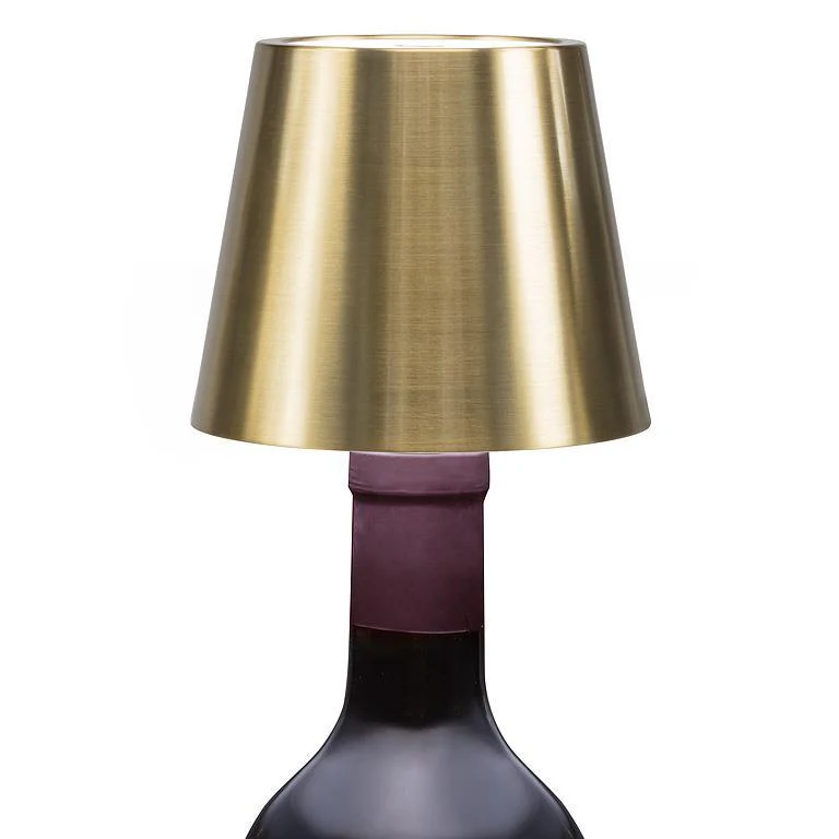 Classic Shade LED Light Bottle Stopper - Gold - Image 2
