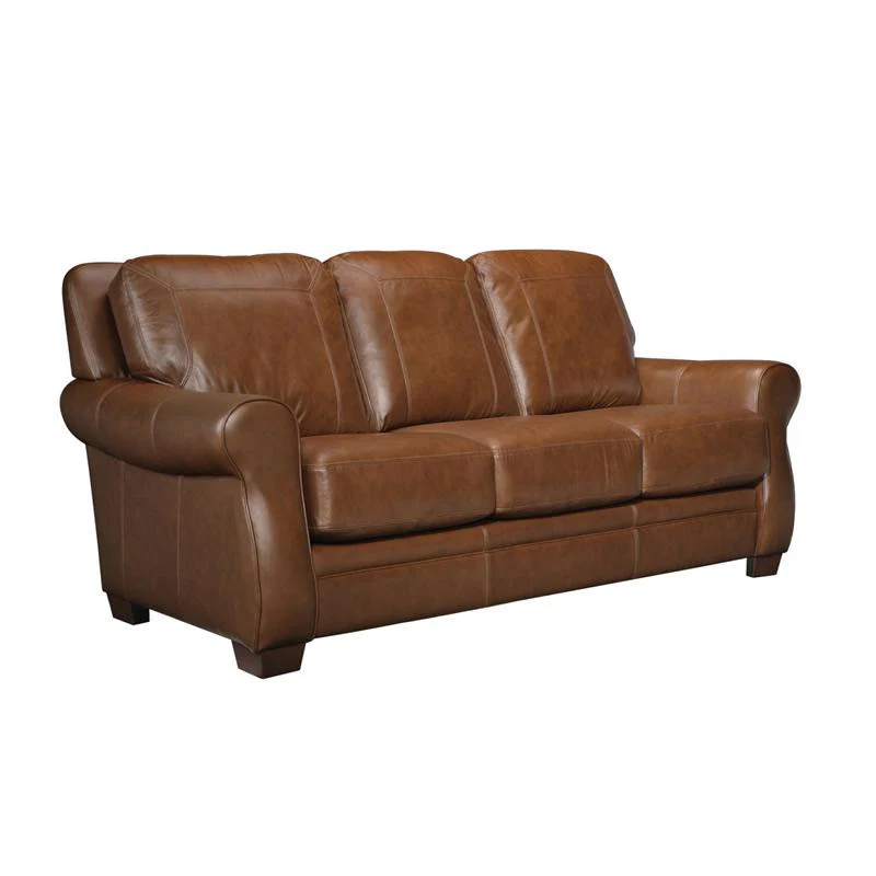 Leather Craft Orangeville Stationary Leather Sofa Orangeville Sofa - Image 1