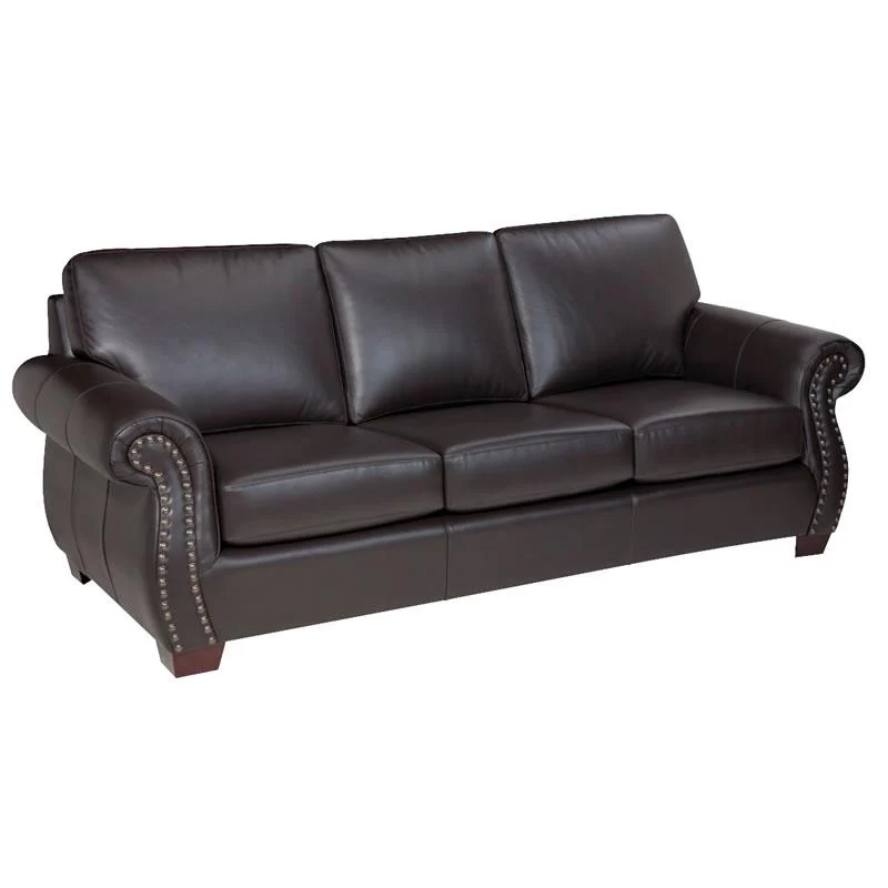 Leather Craft Lisa B Stationary Leather Sofa Lisa B Sofa - Image 1