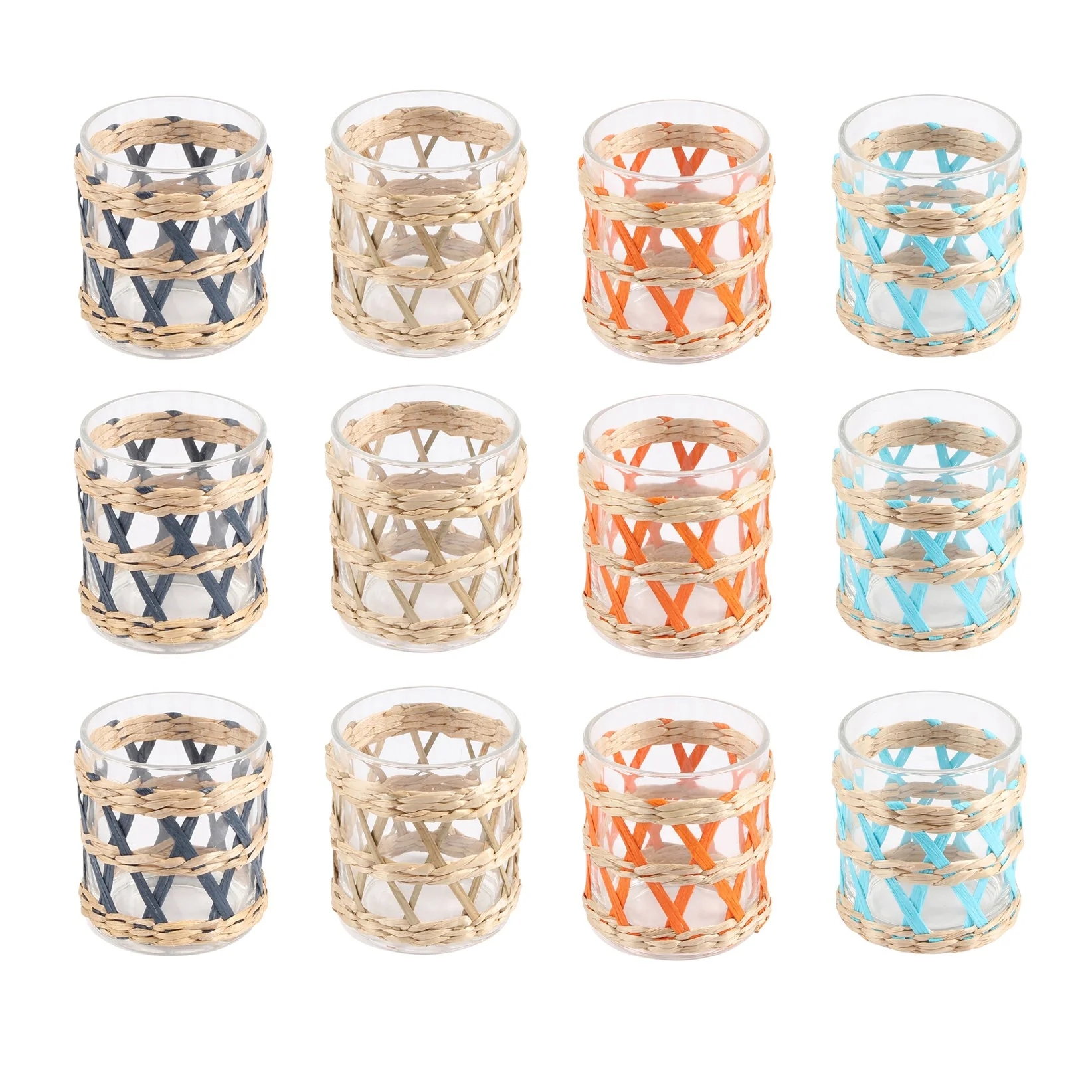 Stemless Glass With Woven Accent - Image 1
