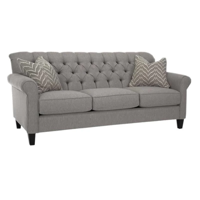 Decor-Rest Furniture Stationary Fabric Sofa 2478 Sofa (Light Grey) - Image 1