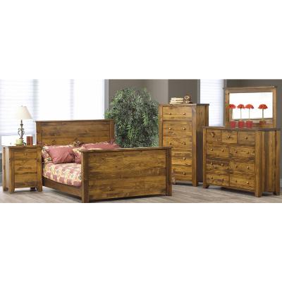Vokes Furniture Rough Sawn Queen Panel Bed 850-1960-2 - Image 3