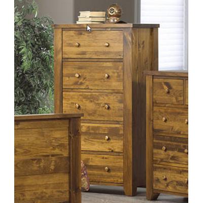 Vokes Furniture Rough Sawn 5-Drawer Chest Rough Sawn 850-405