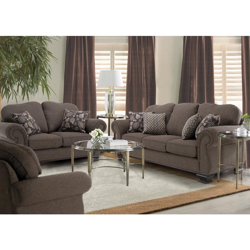 Decor-Rest Furniture Stationary Fabric Chair 6933C Espresso - Image 2