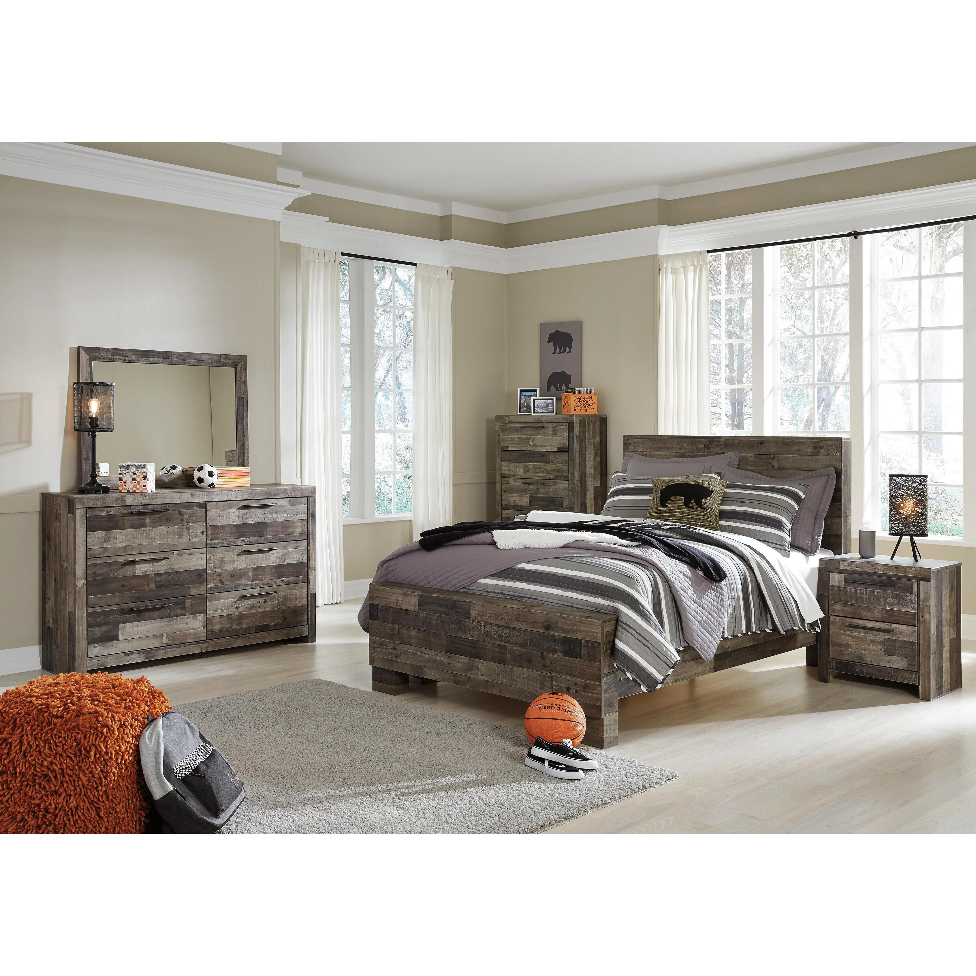 Benchcraft Derekson B200 6 pc Full Panel Bedroom Set - Image 1