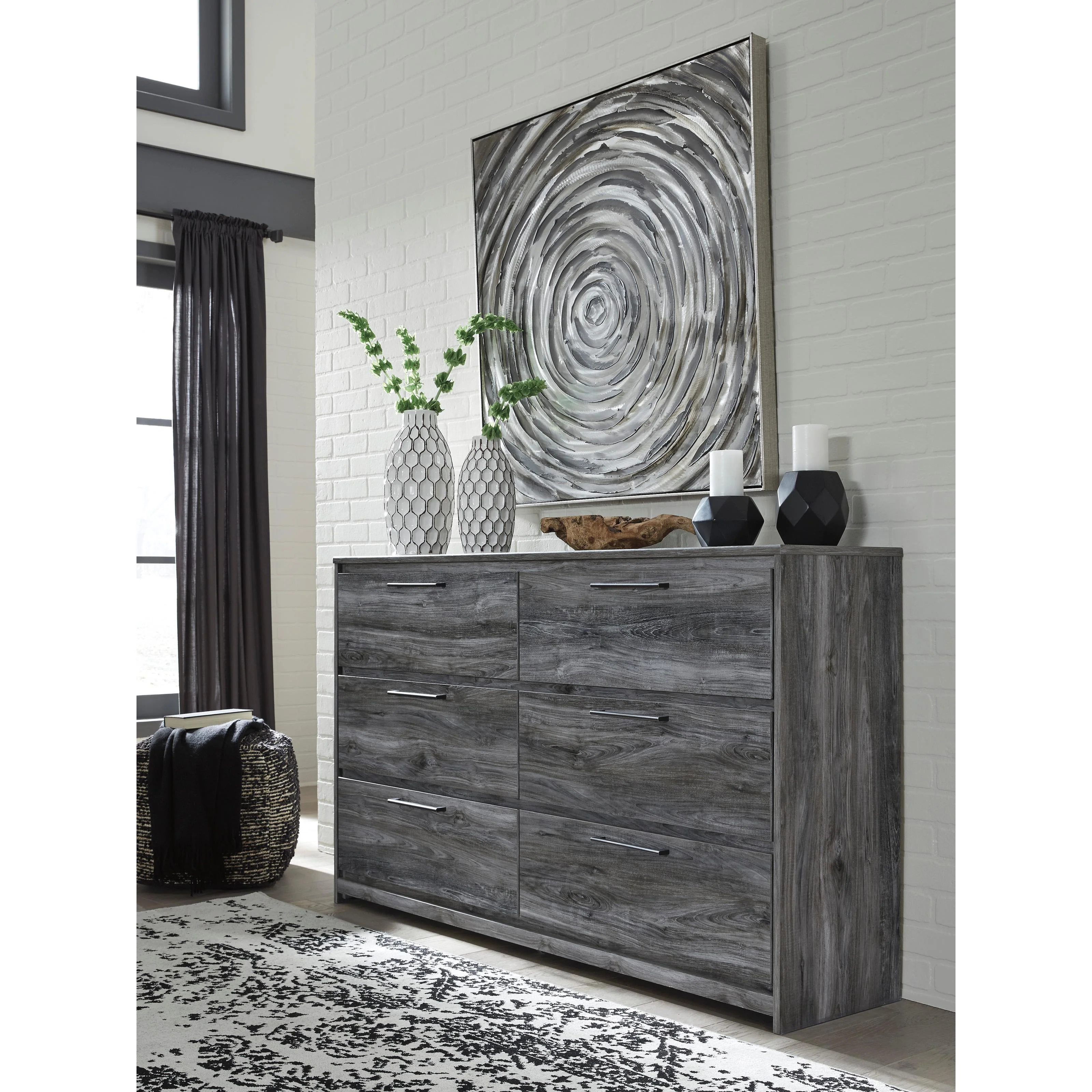 Signature Design by Ashley Baystorm B221 6 pc Twin Panel Bedroom Set - Image 2