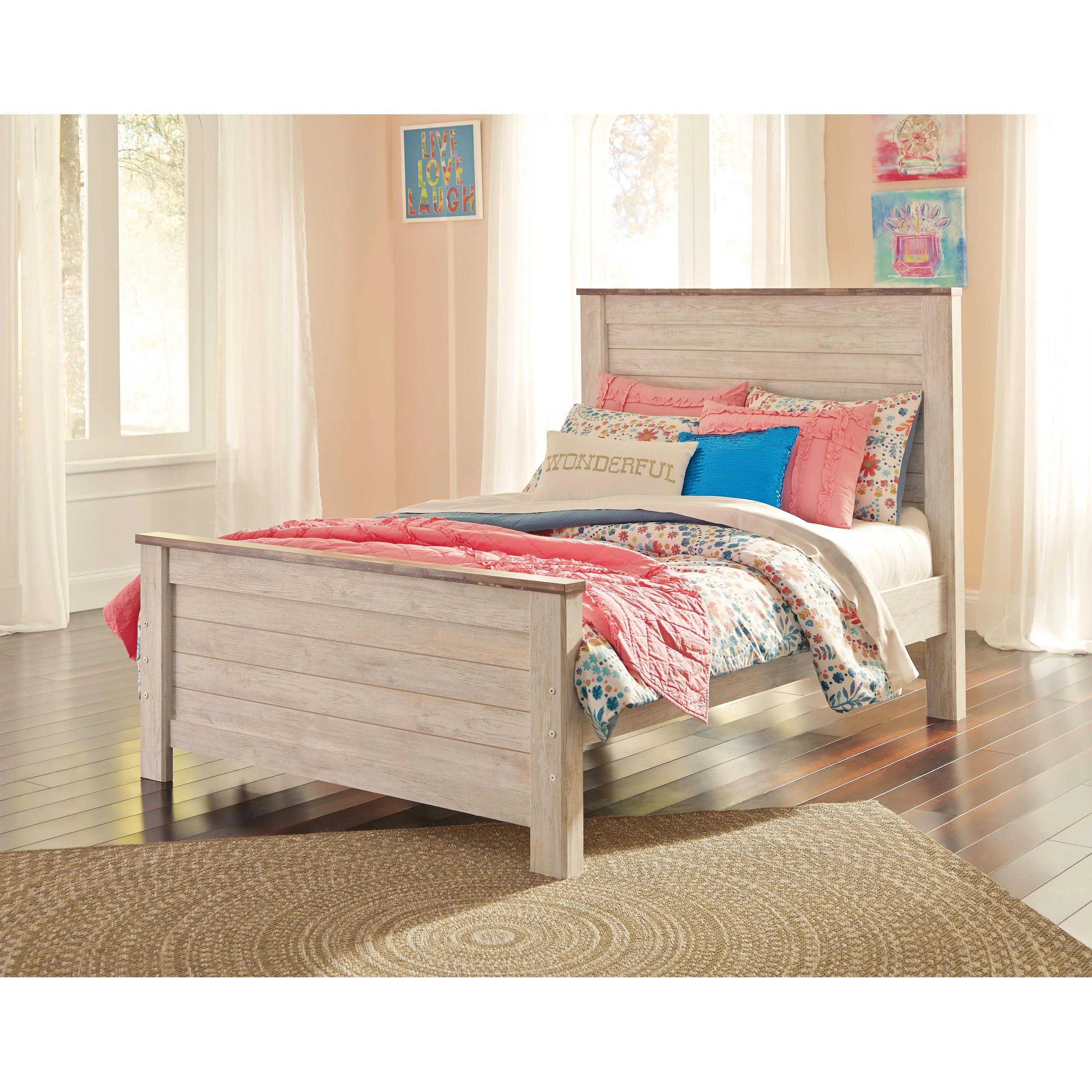 Signature Design by Ashley Willowton B267B41 4 pc Full Panel Bedroom Set - Image 2