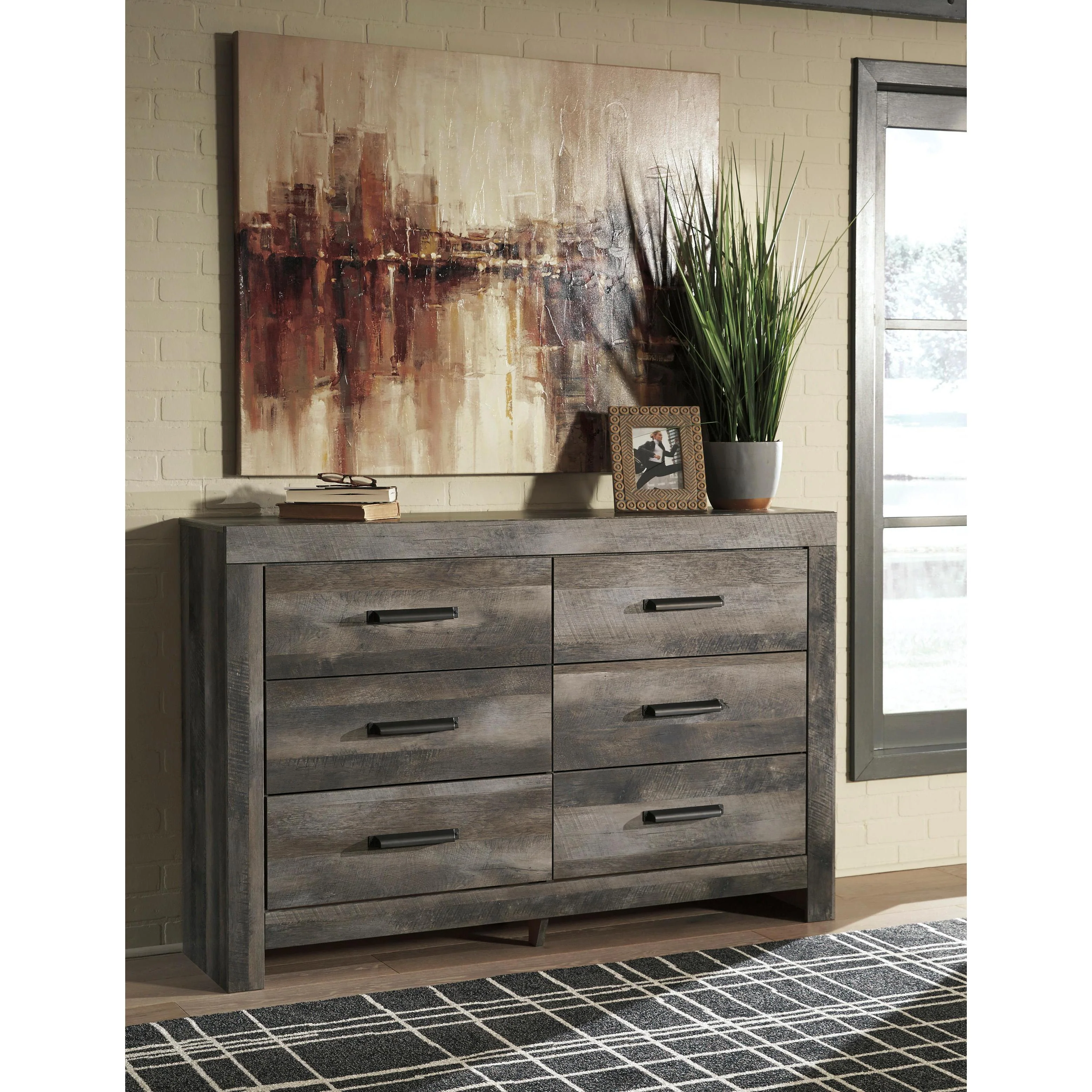 Signature Design by Ashley Wynnlow B440 6 pc Twin Crossbuck Panel Bedroom Set - Image 3