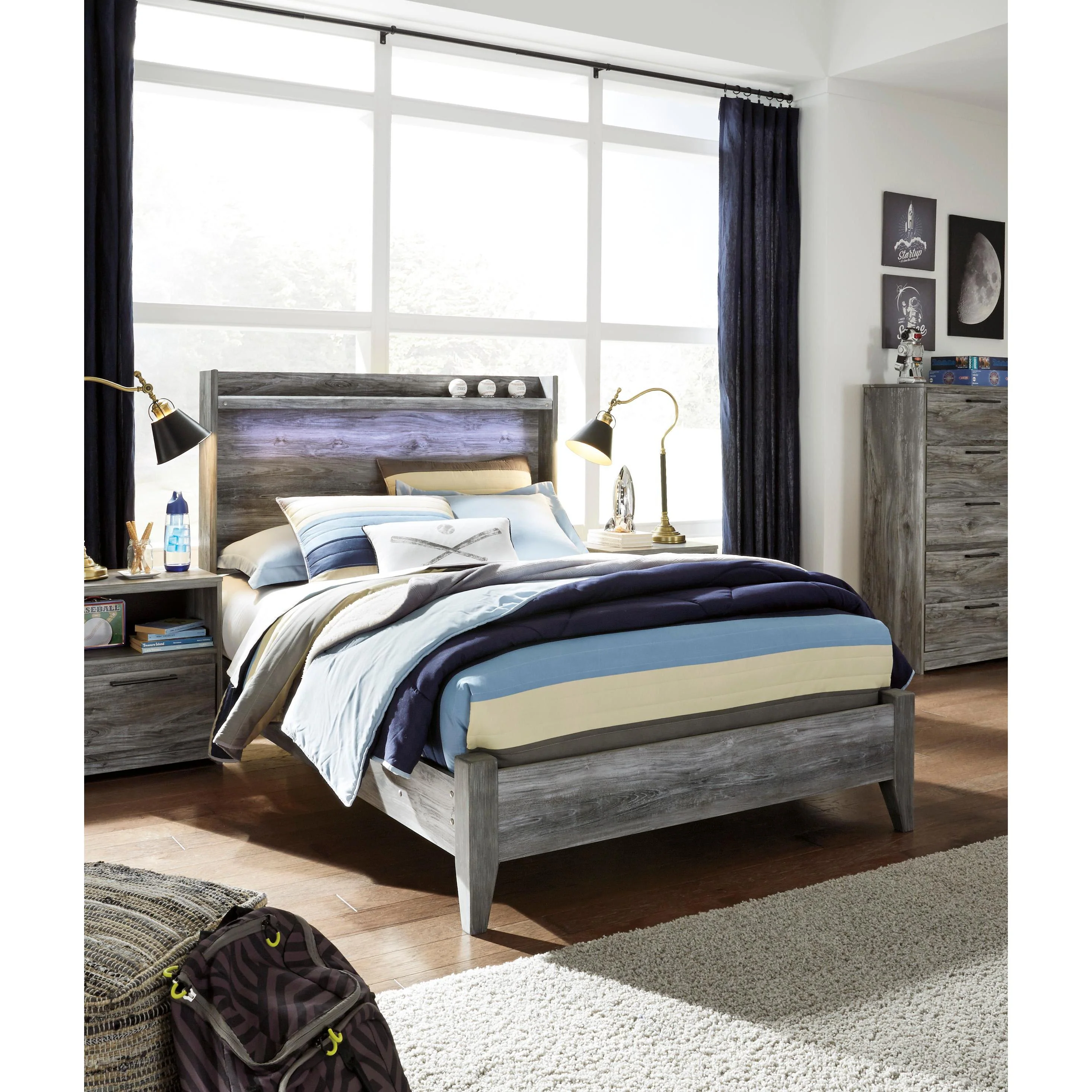 Signature Design by Ashley Baystorm B221B18 6 pc Full Panel Bedroom Set - Image 2