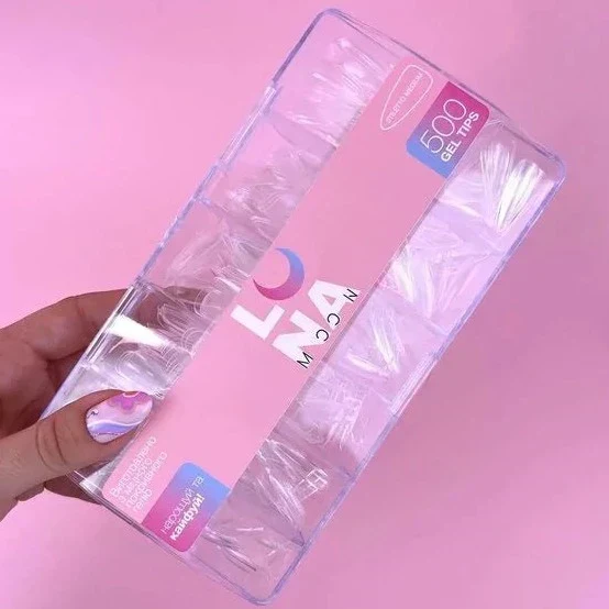 GEL TIPS COFFIN LONG (500PCS) - LUNA - Image 2