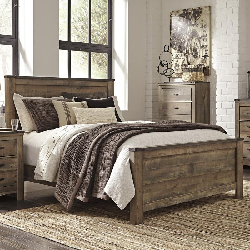 Signature Design by Ashley Trinell Queen Panel Bed B446-57/B446-54/B446-96