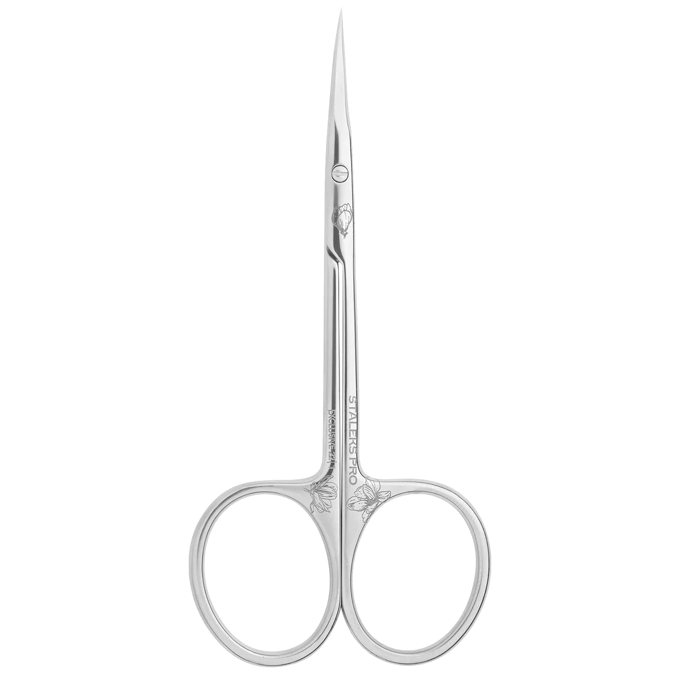 STALEKS PRO EXCLUSIVE 22 TYPE 1 PROFESSIONAL CUTICLE SCISSORS ELONGATED HANDLES MAGNOLIA SX-22/1M- STALEKS™ - Image 1