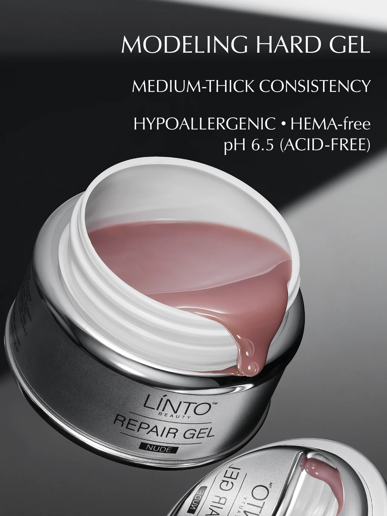 Hard Gel NUDE 15ml / 0,5fl oz - Image 3
