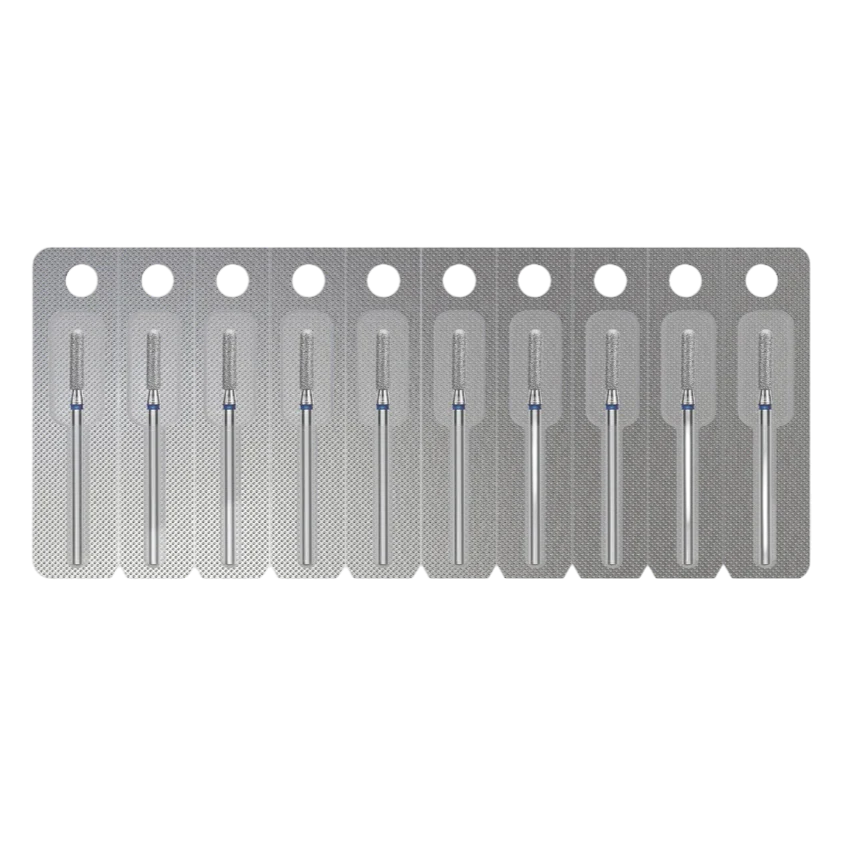 DIAMOND NAIL DRILL BIT, "ROUNDED CYLINDER", BLUE, HEAD DIAMETER 2,5/10MM (FA30B025/10) - STALEKS™ - Image 3