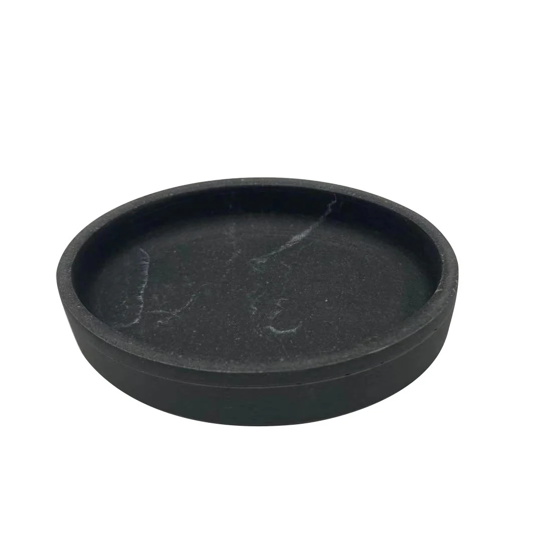Soap Dish - Michaelangelo Black Marble Finish - Image 1