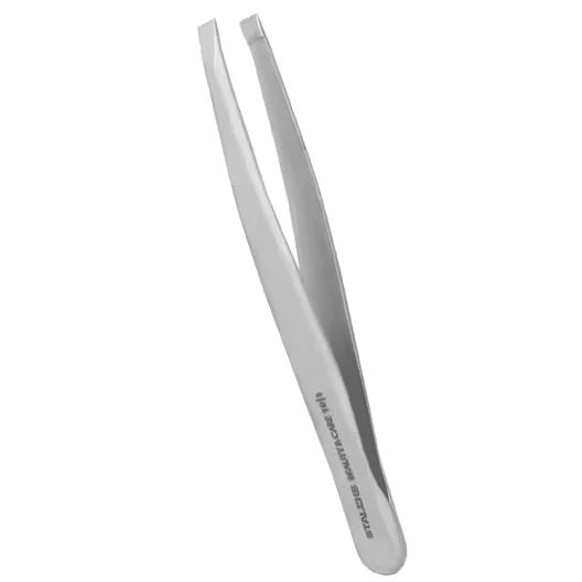 STALEKS BEAUTY & CARE 10 TYPE 1 EYEBROW TWEEZERS WIDE STRAIGHT TBC-10/1 - STALEKS™ - Image 2