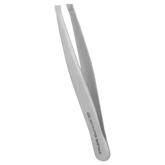 STALEKS BEAUTY & CARE 10 TYPE 3 EYEBROW TWEEZERS WIDE SLANT TBC-10/3 - STALEKS™ - Image 2