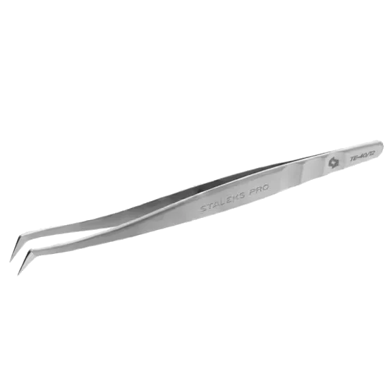 STALEKS PRO EXPERT 40/12 PROFESSIONAL EYELASH TWEEZERS (CURVED, 65°) TE-40/12 - STALEKS™ - Image 2
