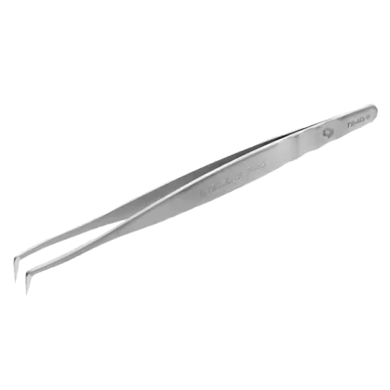 STALEKS PRO EXPERT 40 TYPE 8 EYELASH TWEEZERS L-FORM, 85° TE-40/8 - STALEKS™ - Image 2