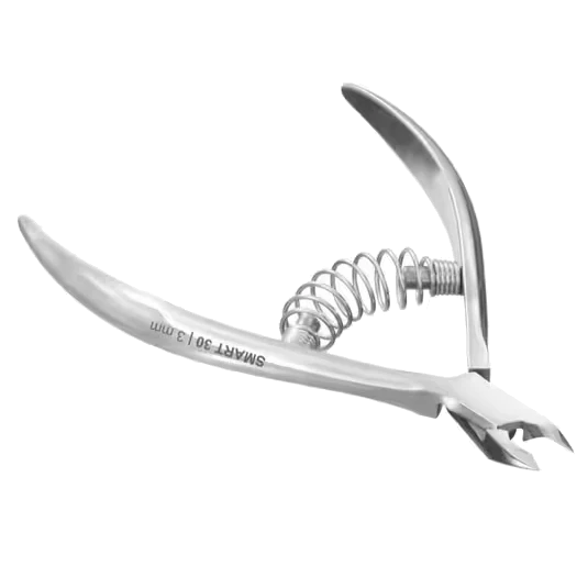 STALEKS Pro Smart 30 Professional Spring Cuticle Nippers 1/4 Jaw 0.12 Inch 3 mm Ns-30-3 - Image 3