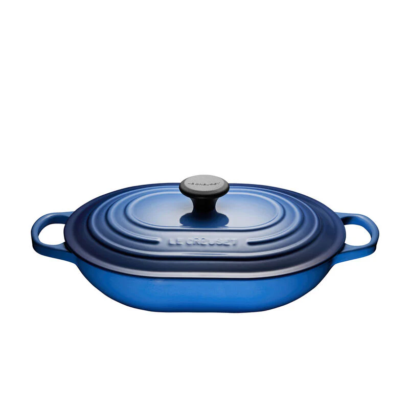 Oblong Casserole, Blueberry Enameled Cast Iron - Image 1