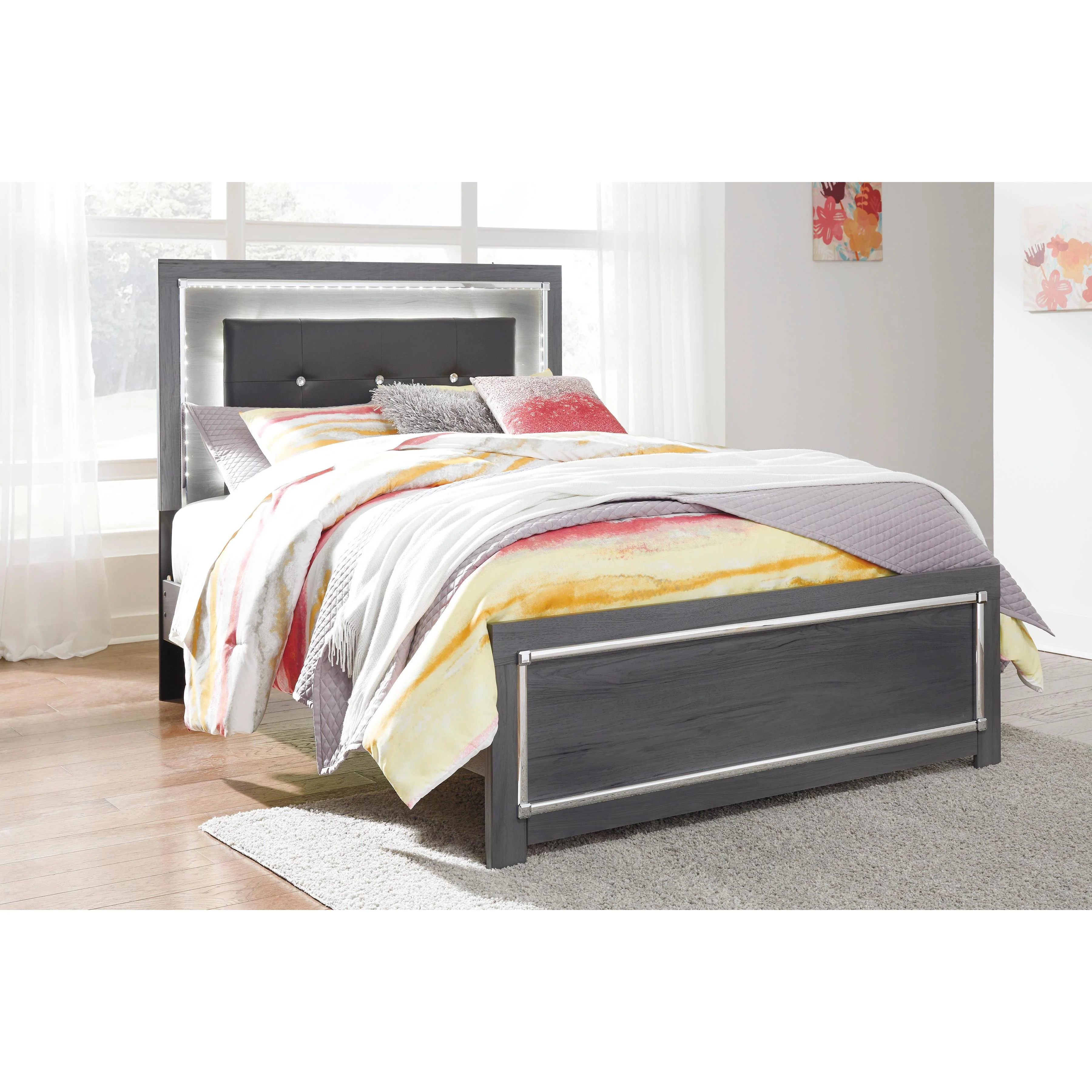 Signature Design by Ashley Lodanna B214B22 6 pc Full Panel Bedroom Set - Image 2