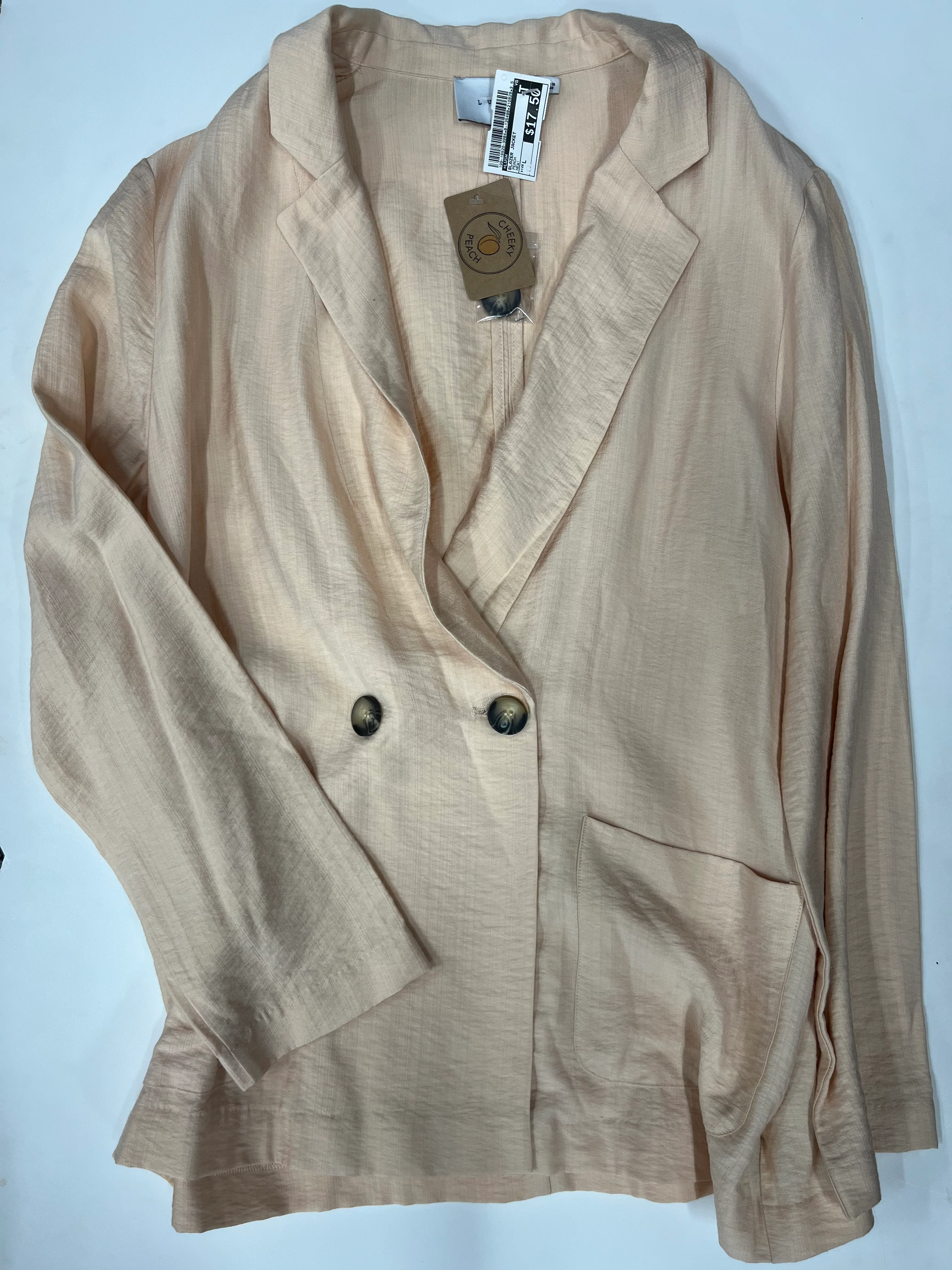 Lush The Rockefeller Blazer Cream NWT Size L
