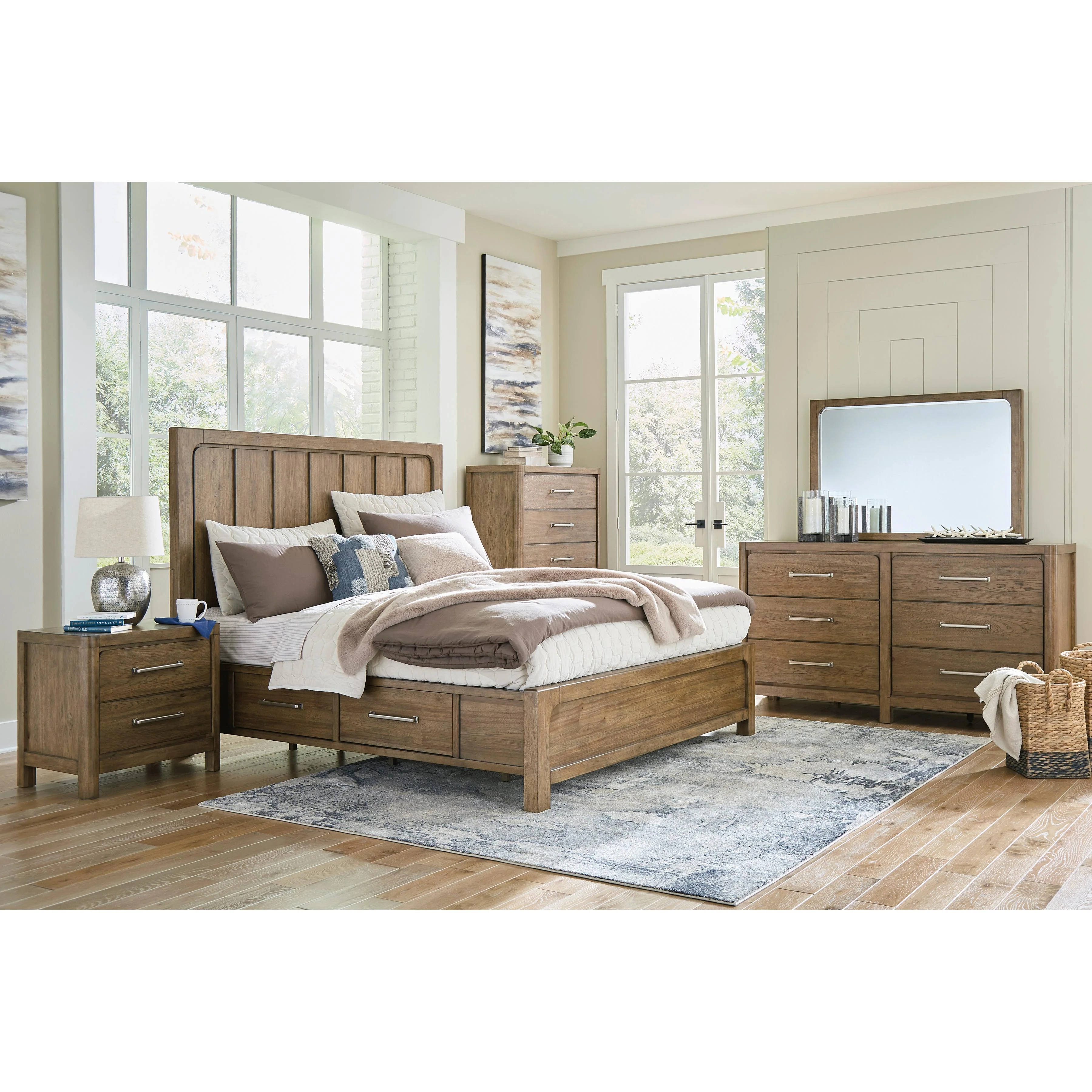 Signature Design by Ashley Cabalynn B974 8 pc Queen Panel Storage Bedroom Set - Image 1