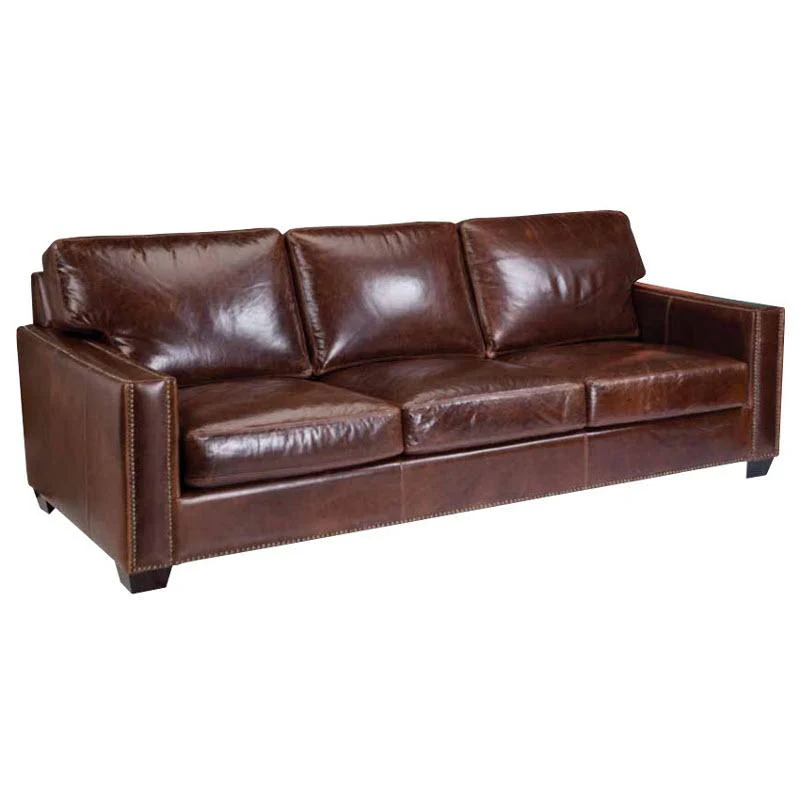 Leather Craft Caledon Stationary Leather Sofa Caledon Sofa - Image 1