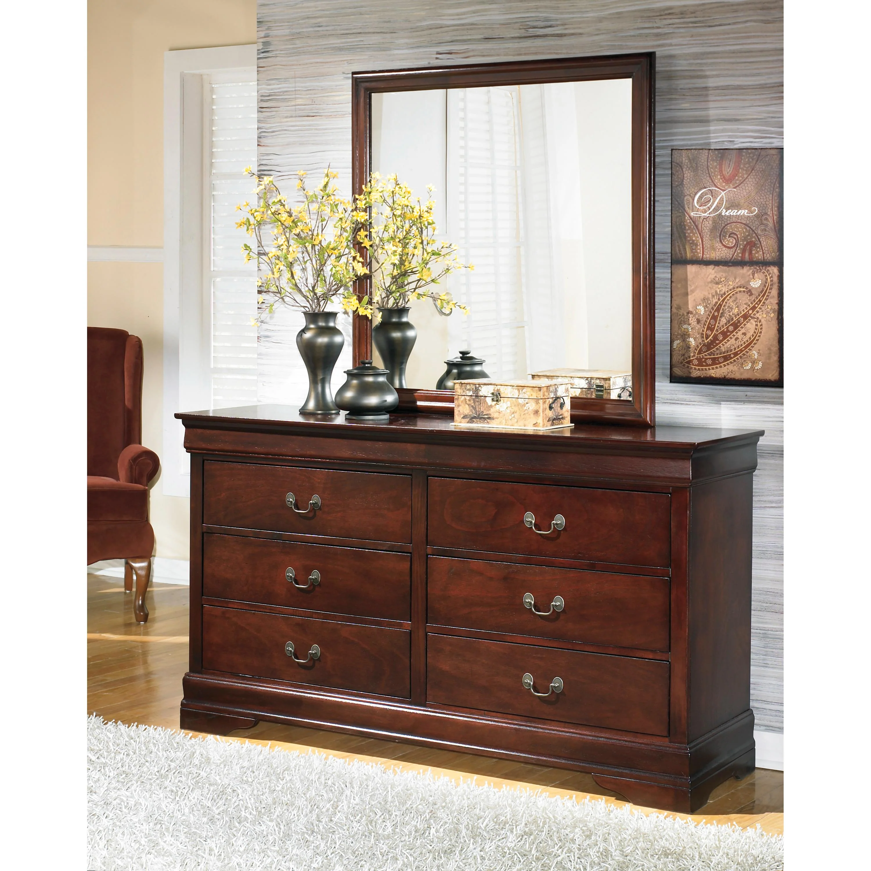 Signature Design by Ashley Alisdair B376B6 5 pc Twin Sleigh Bedroom Set - Image 3