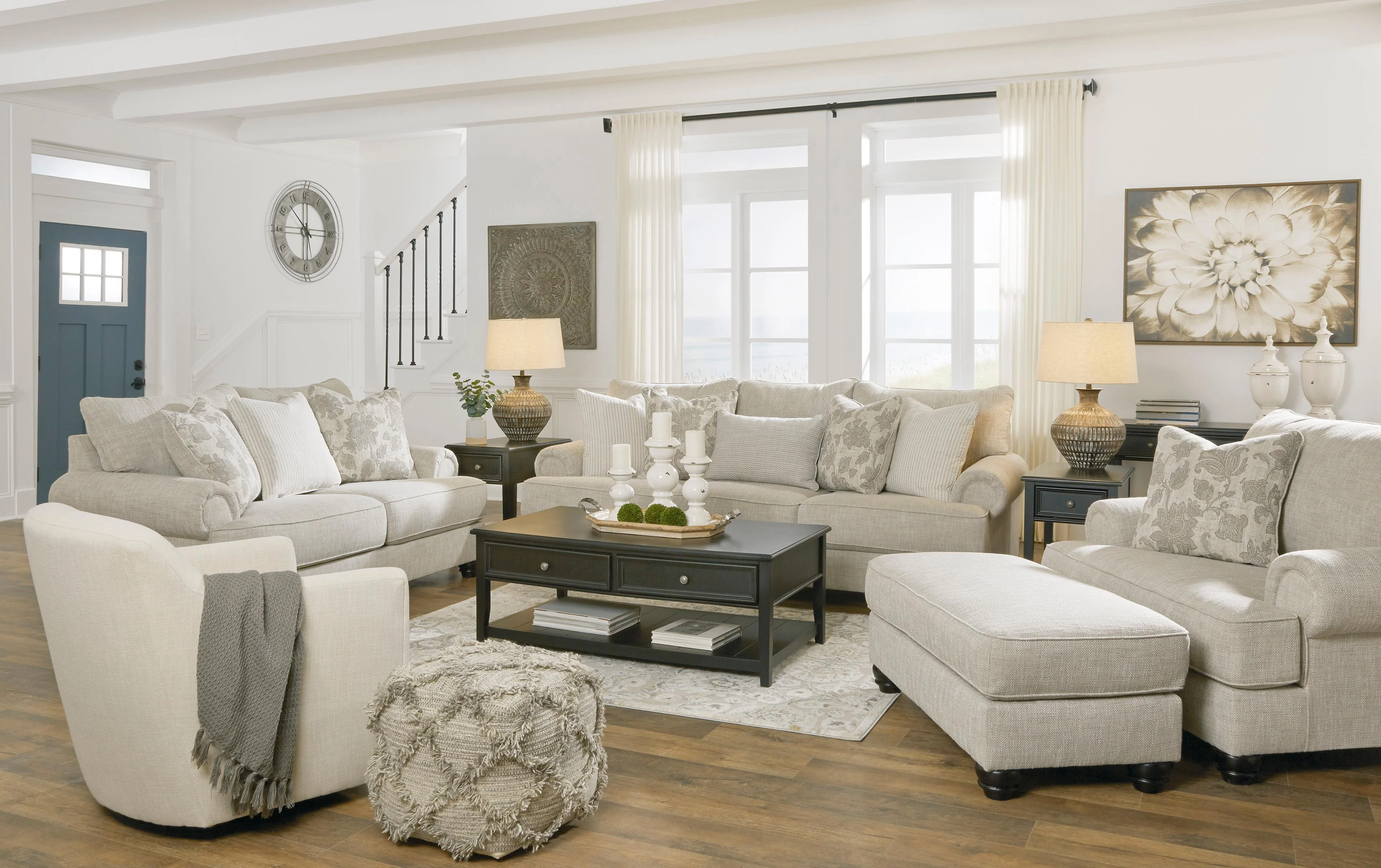 Benchcraft Asanti 13201U4 4 pc Sofa, Loveseat, Oversized Chair and Ottoman Set - Image 2