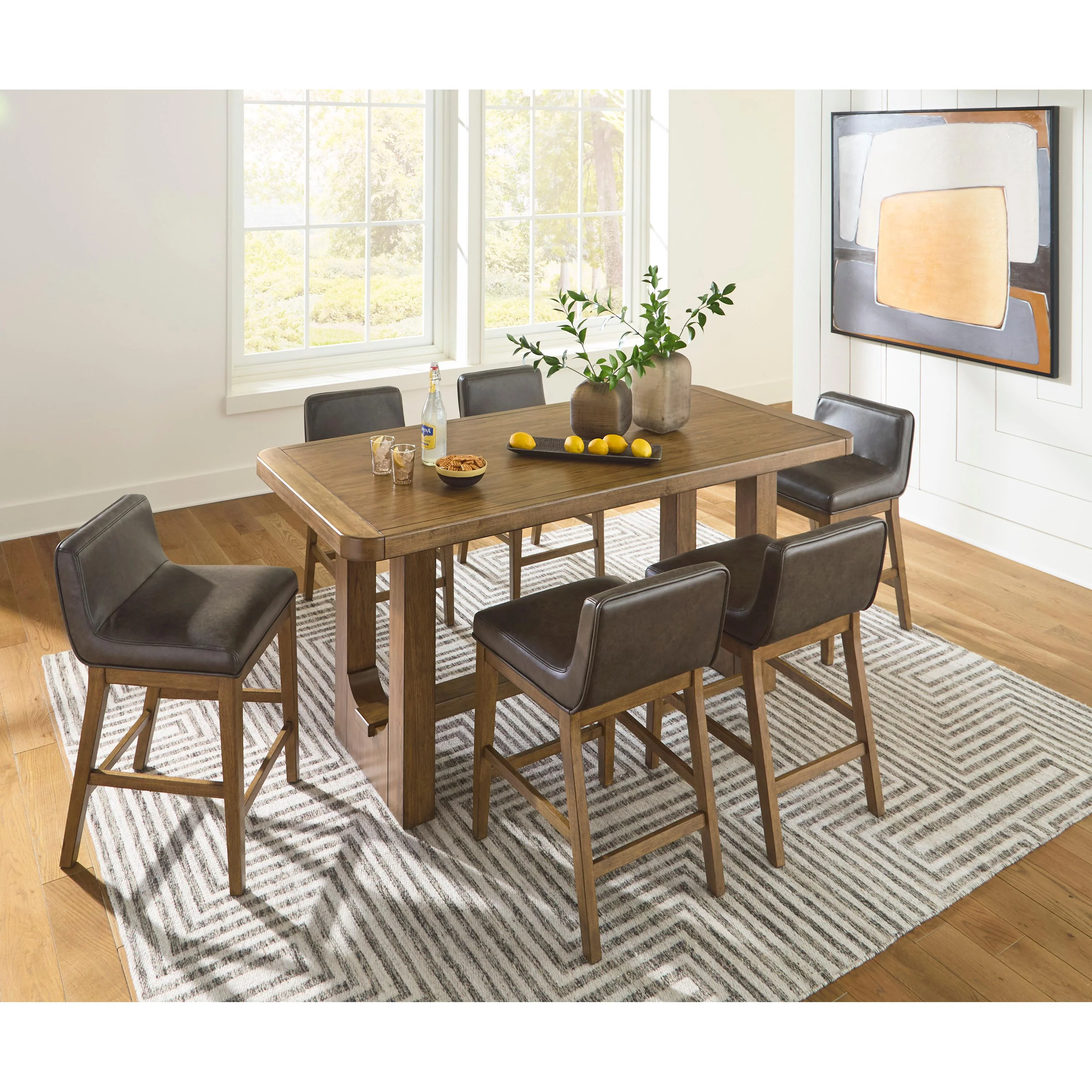 Signature Design by Ashley Cabalynn D974 7 pc Counter Height Dining Set - Image 1