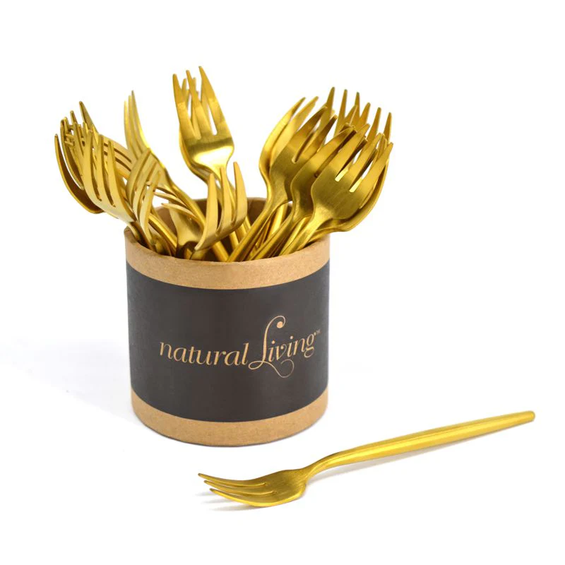 Small Fork, Gold - Image 1