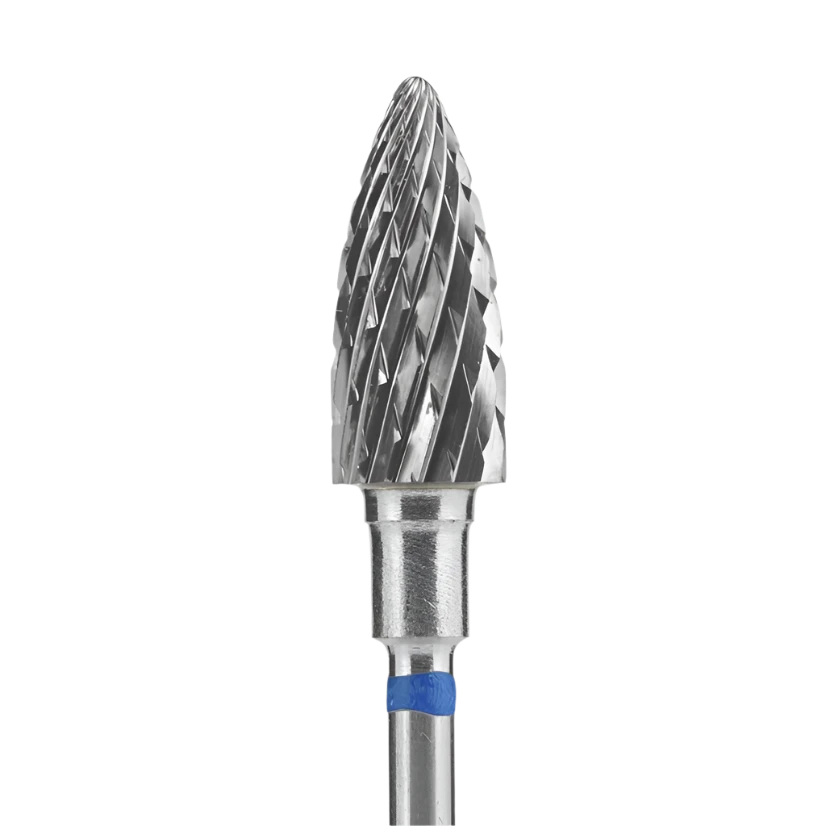 STALEKS - Carbide nail drill bit "Pine Cone" blue, 6/14mm (FT110B060/14) (#212) - Image 2