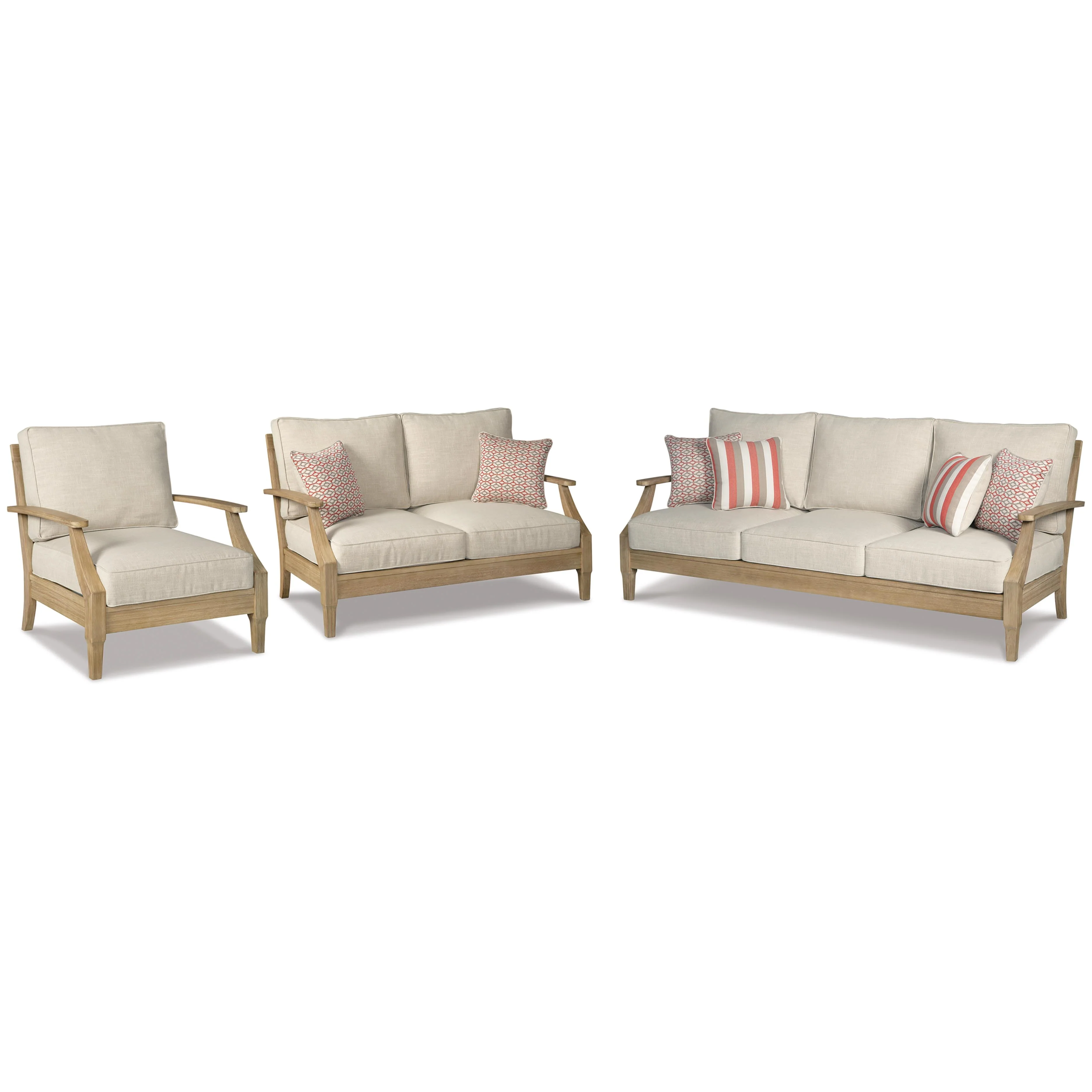Signature Design by Ashley Clare View P801P8 3 pc Outdoor Seating Set