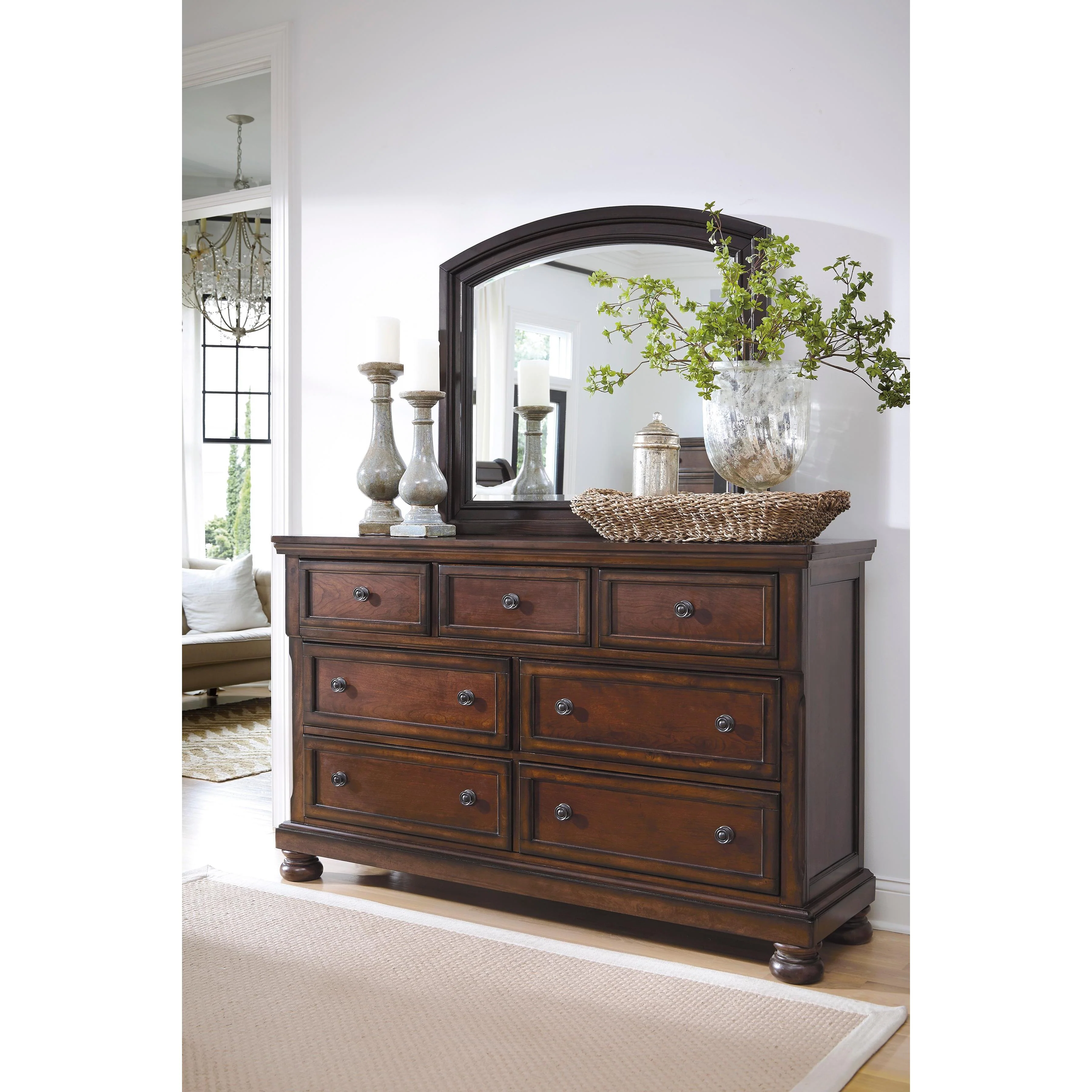 Millennium Porter B697B38 8 pc Queen Panel Bedroom Set - Image 3