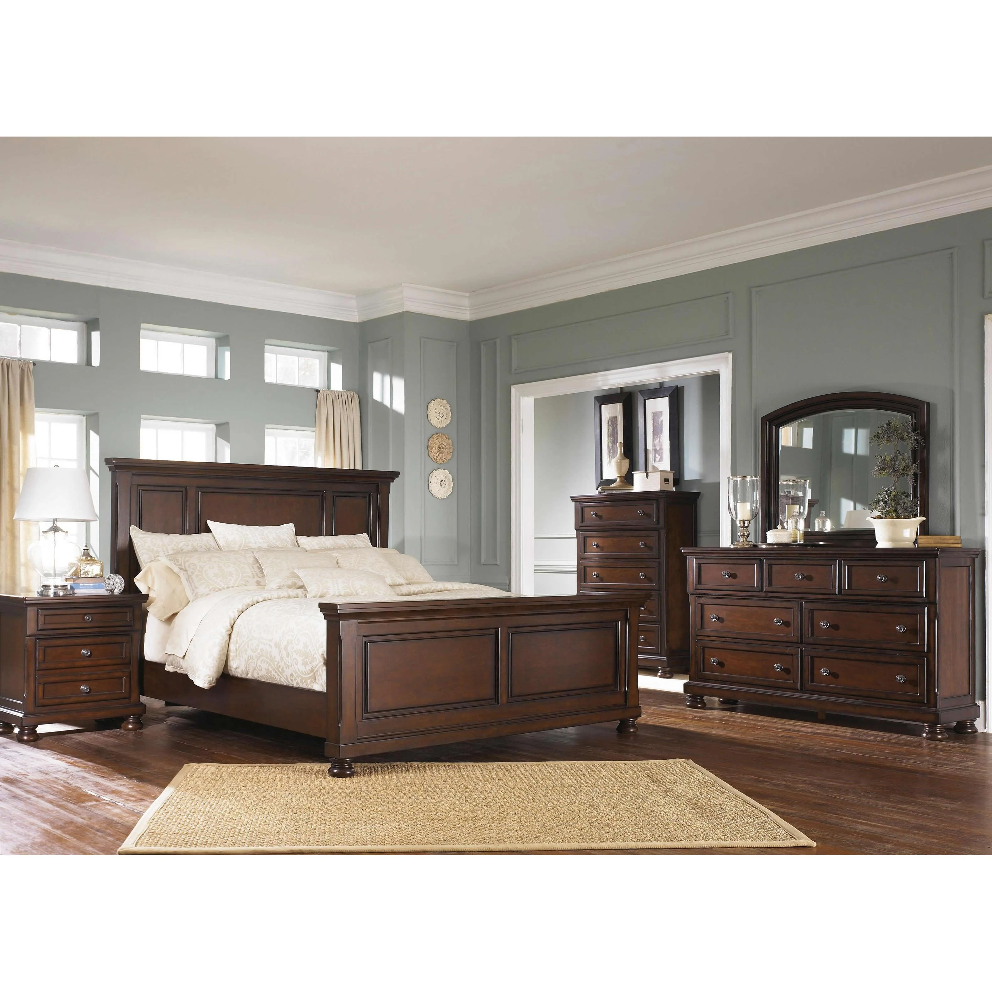 Millennium Porter B697B39 8 pc California King Panel Bedroom Set - Image 1