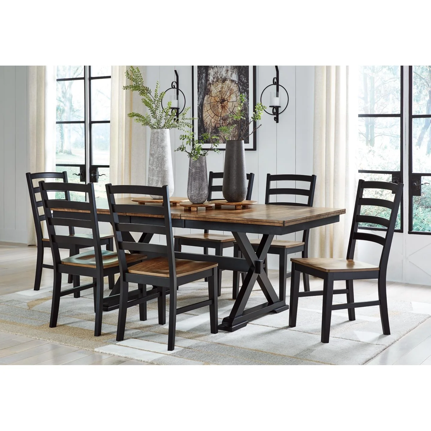 Signature Design by Ashley Wildenauer D634D4 7 pc Dining Set - Image 1