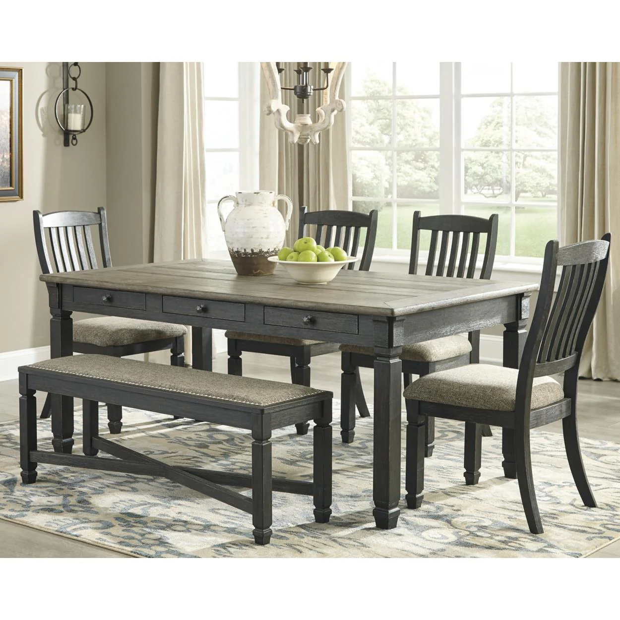 Signature Design by Ashley Tyler Creek D736D2 6 pc Dining Set - Image 1