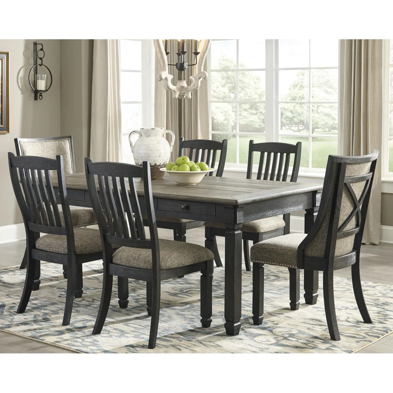 Signature Design by Ashley Tyler Creek D736D7 7 pc Dining Set - Image 1