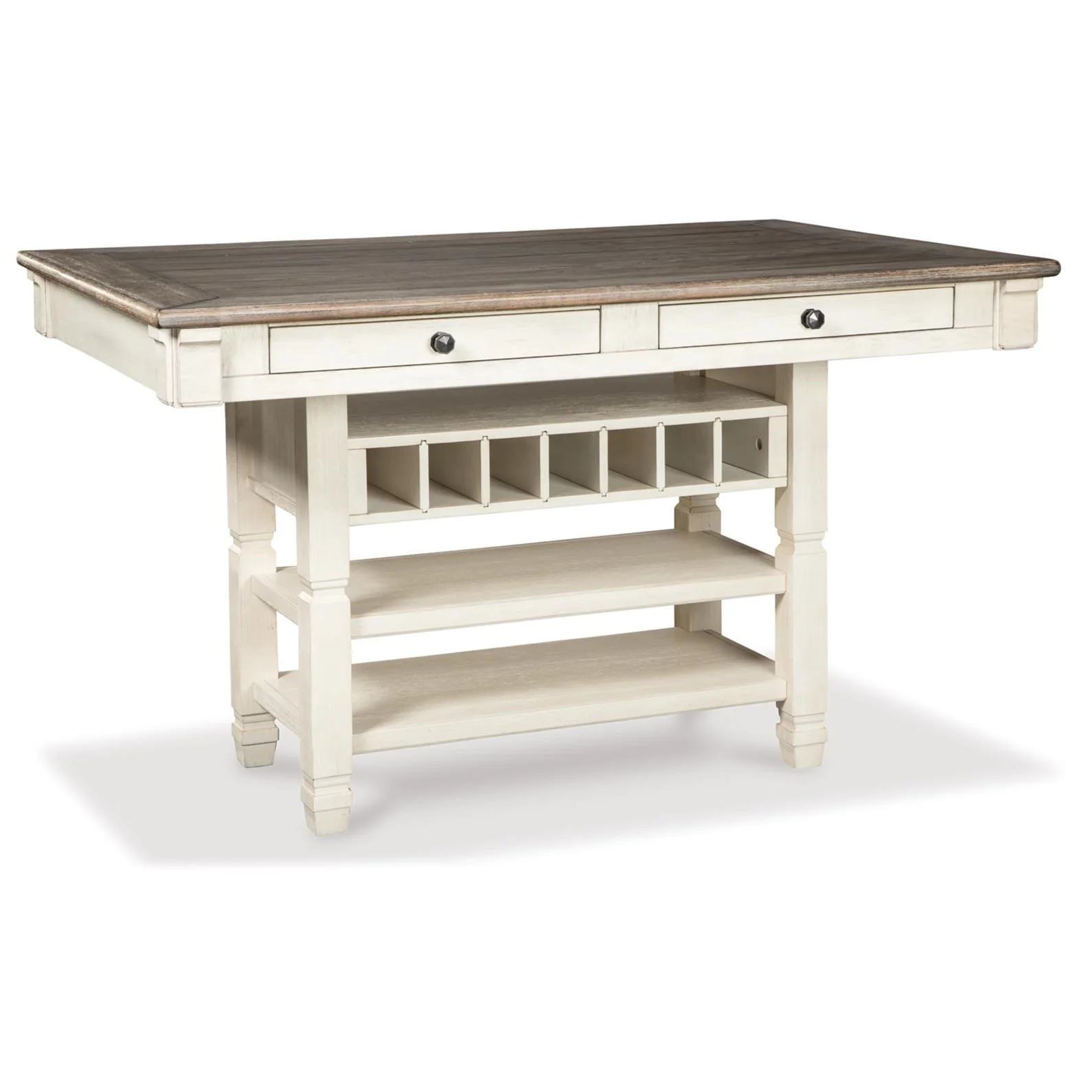 Signature Design by Ashley Bolanburg D647D12 6 pc Counter Height Dining Set - Image 2