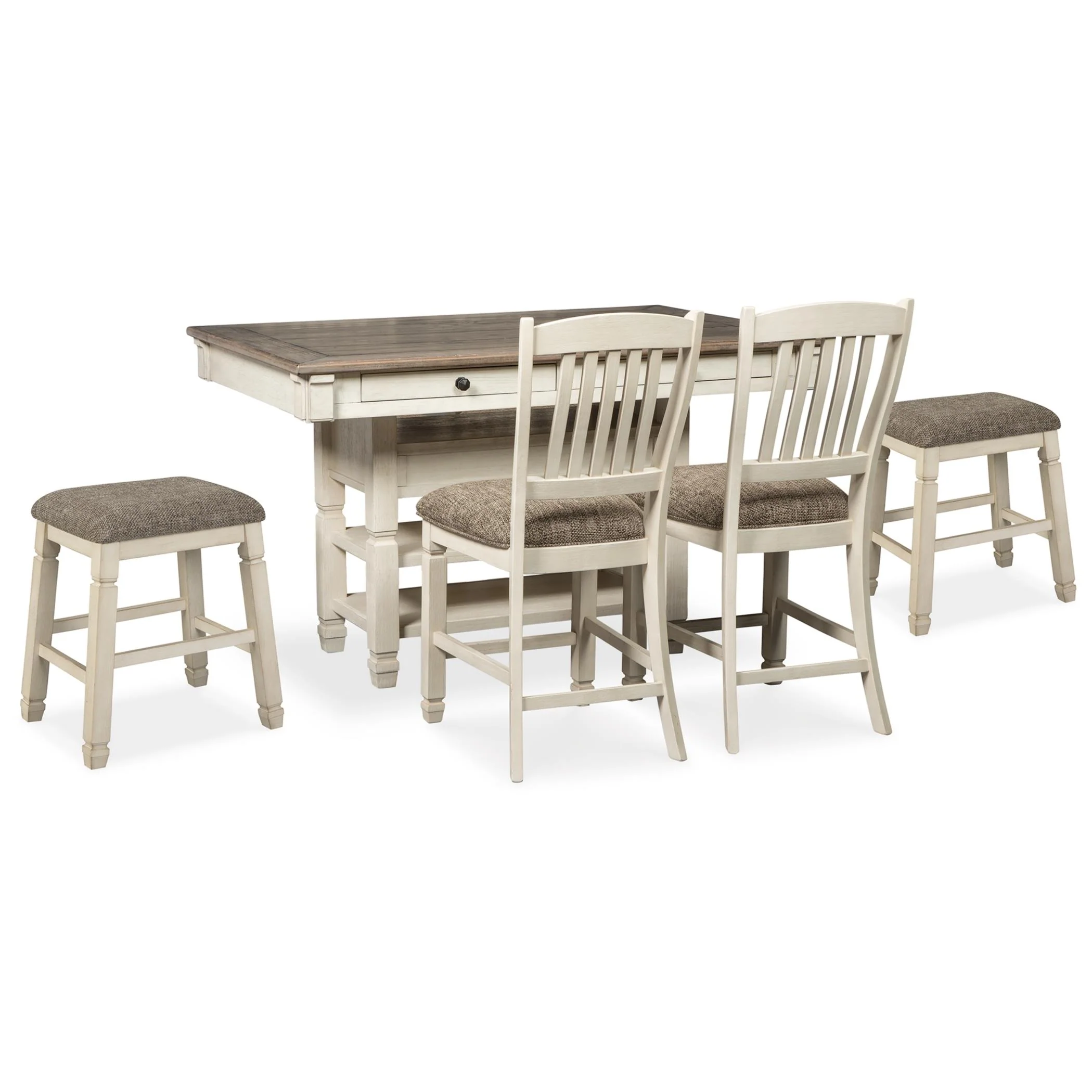 Signature Design by Ashley Bolanburg D647D37 5 pc Counter Height Dining Set - Image 1