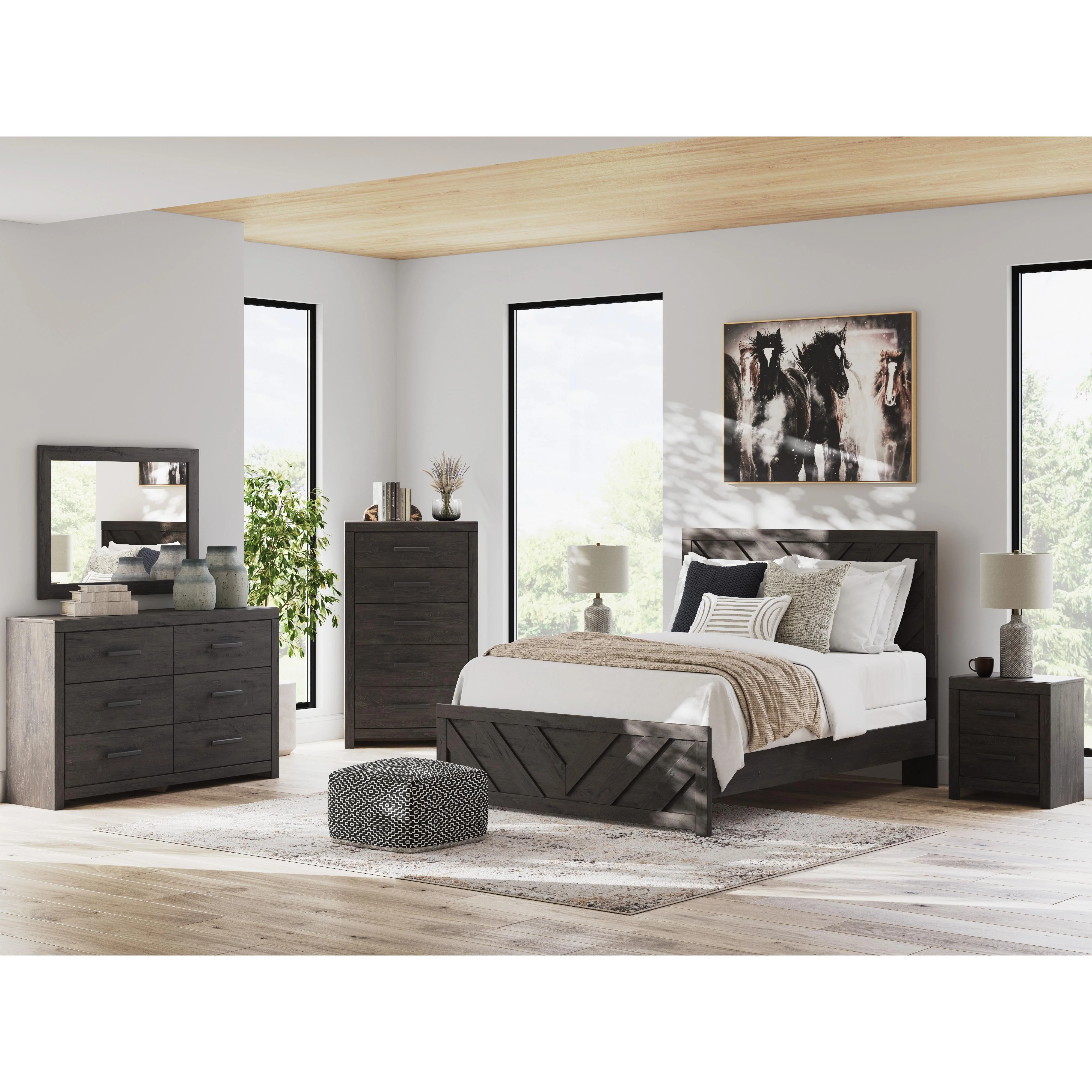 Signature Design by Ashley Prendonea B3789 8 pc Queen Panel Bedroom Set - Image 1