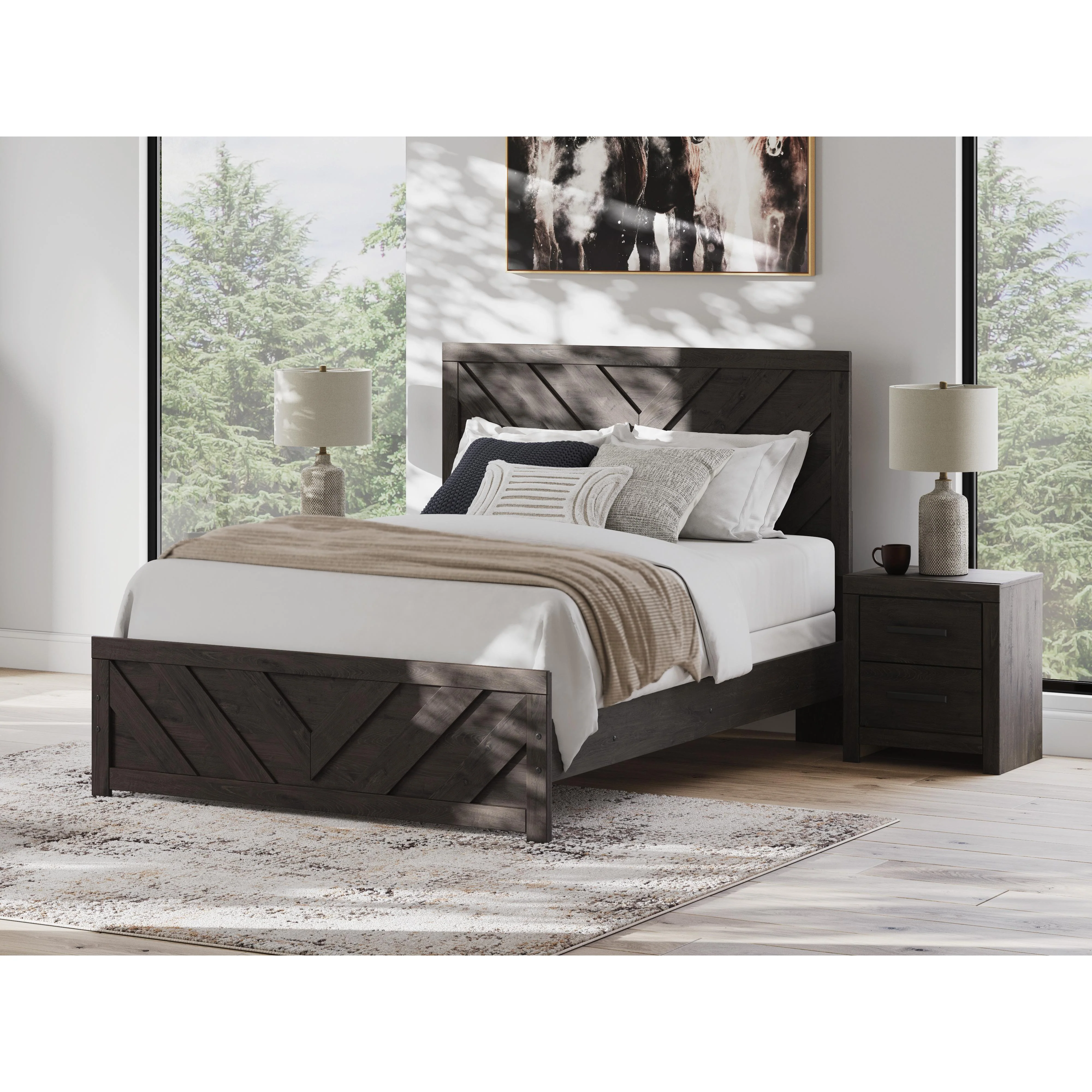 Signature Design by Ashley Prendonea B3789 8 pc King Panel Bedroom Set - Image 2