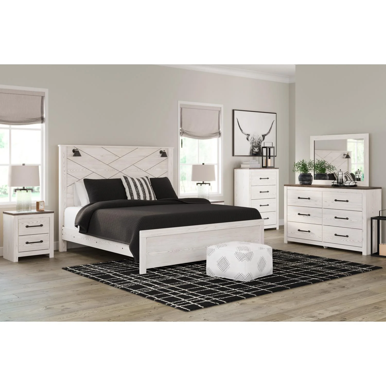 Signature Design by Ashley Gerridan B1190B28 8 pc King Panel Bedroom Set - Image 1