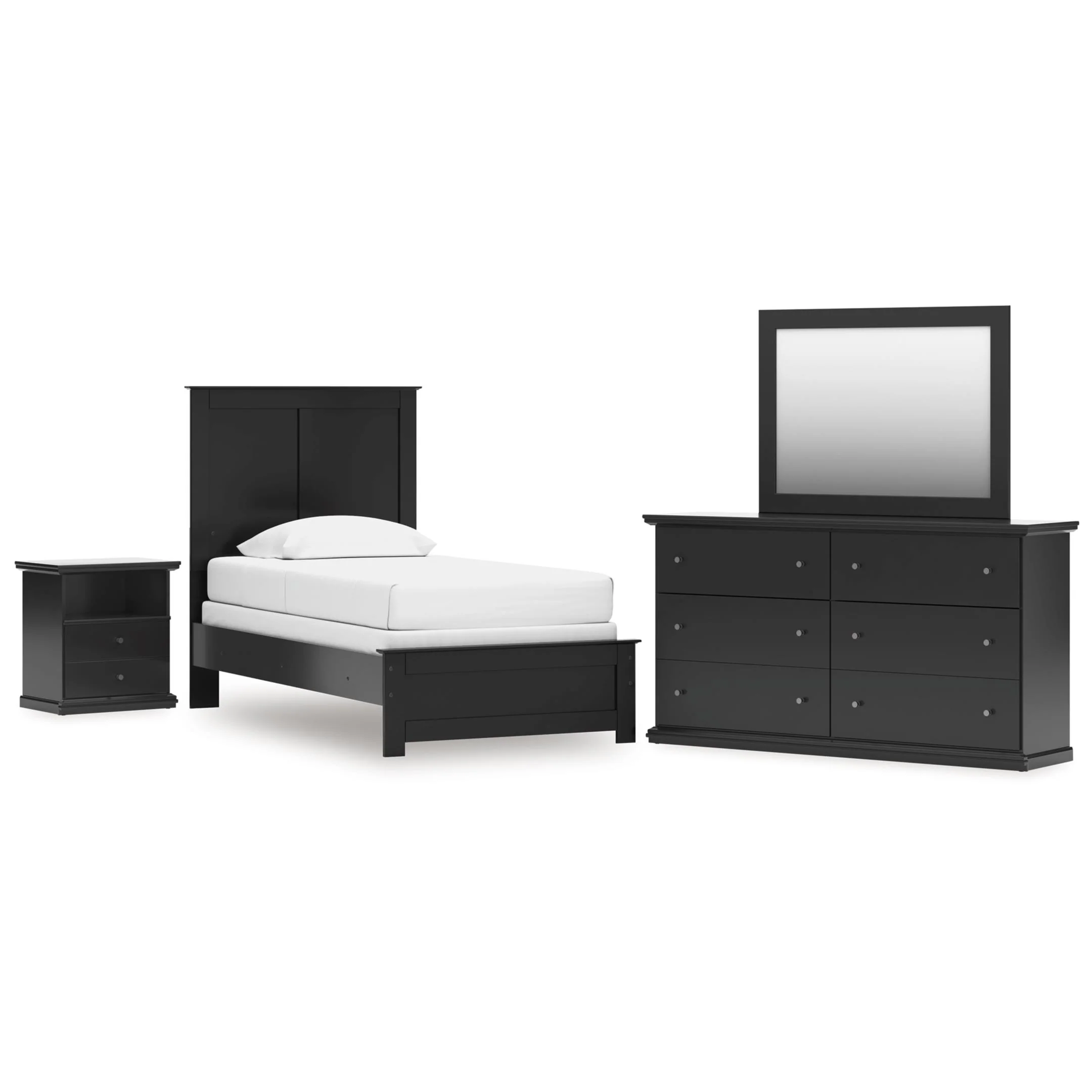 Signature Design by Ashley Maribel B138B61 6 pc Twin Panel Bedroom Set - Image 1