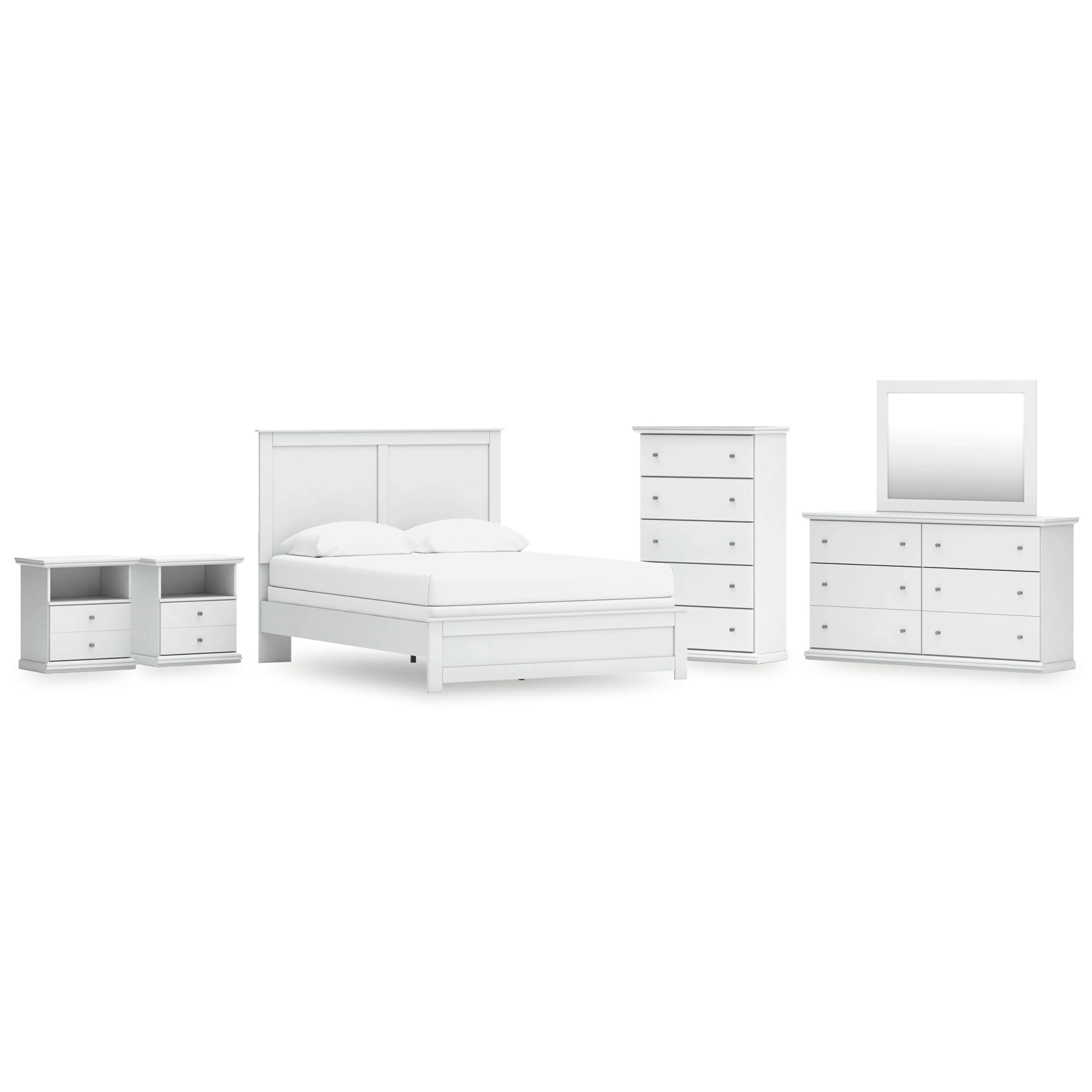 Signature Design by Ashley Bostwick Shoals B139B49 8 pc Queen Panel Bedroom Set - Image 1