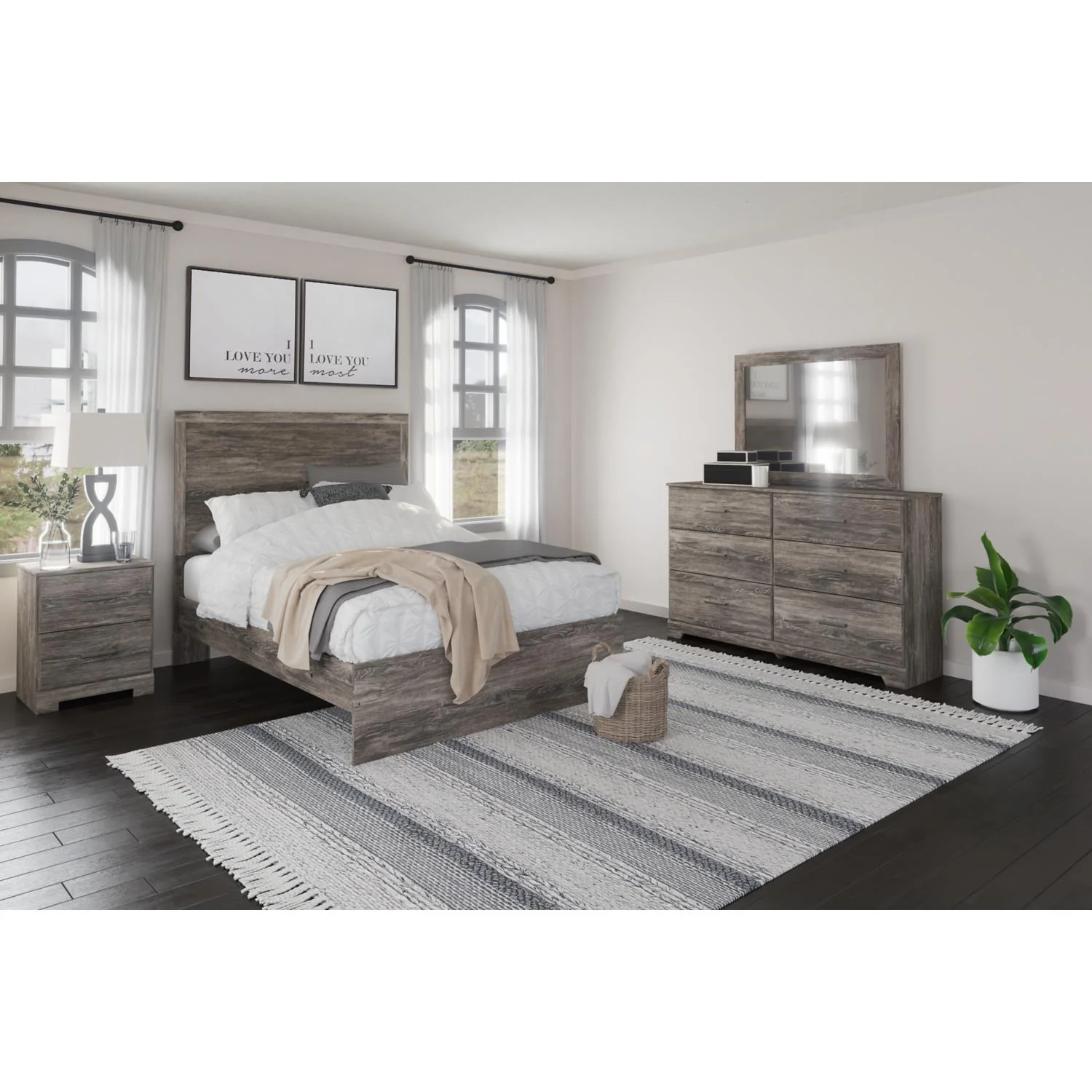 Signature Design by Ashley Ralinksi B2587B9 5 pc Full Panel Bedroom Set - Image 1