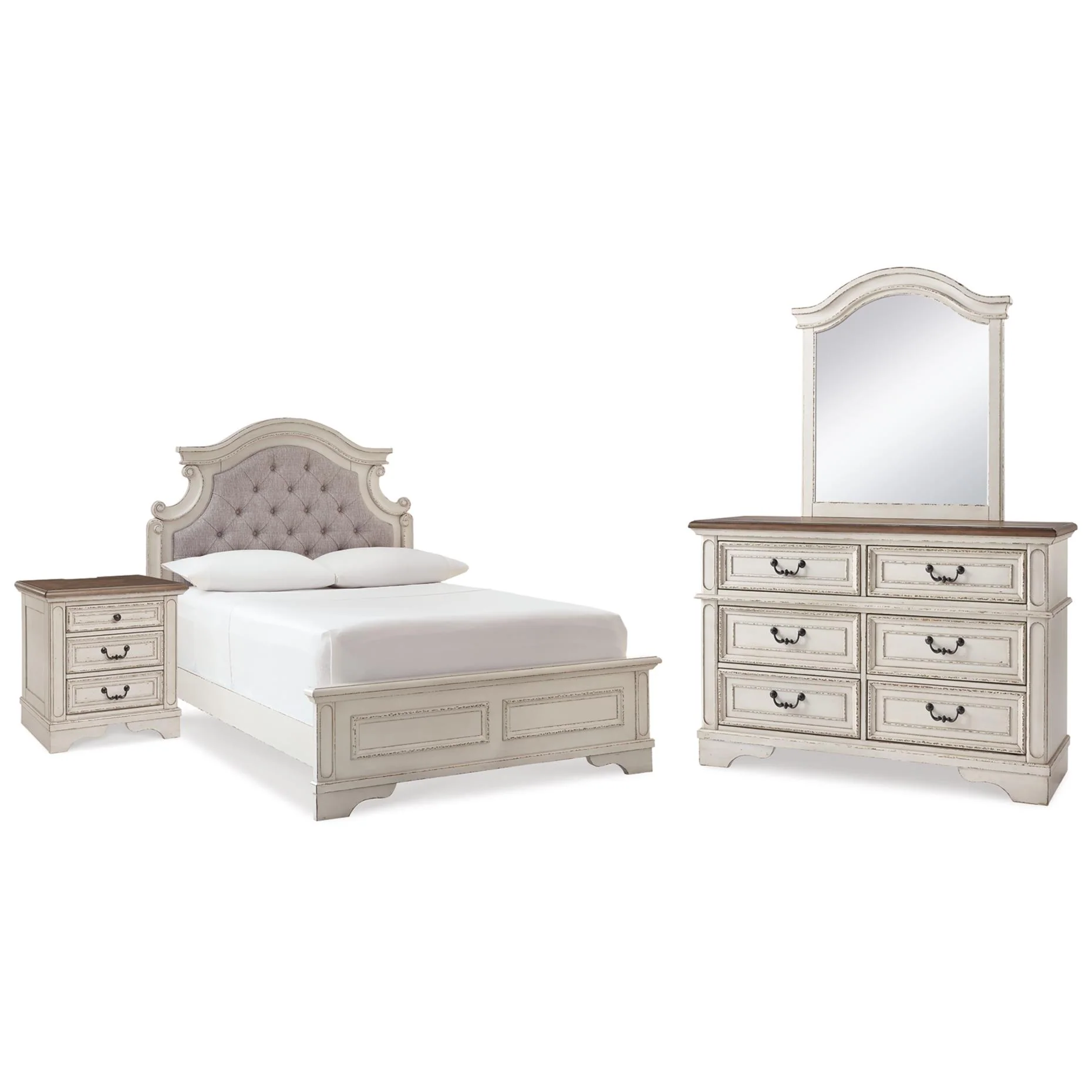 Signature Design by Ashley Realyn B743B40 6 pc Full Panel Bedroom Set - Image 1